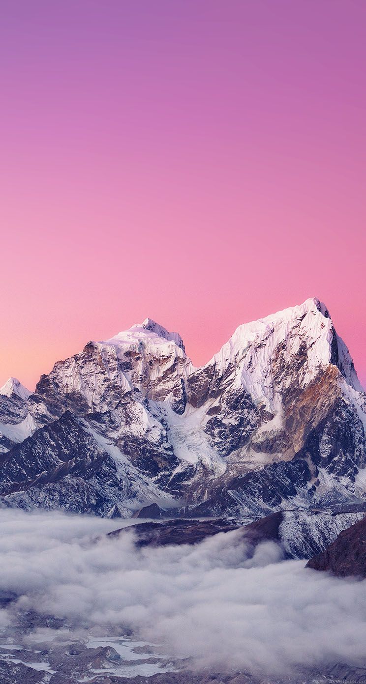 The iPhone Wallpaper Himalaya sunset mountain