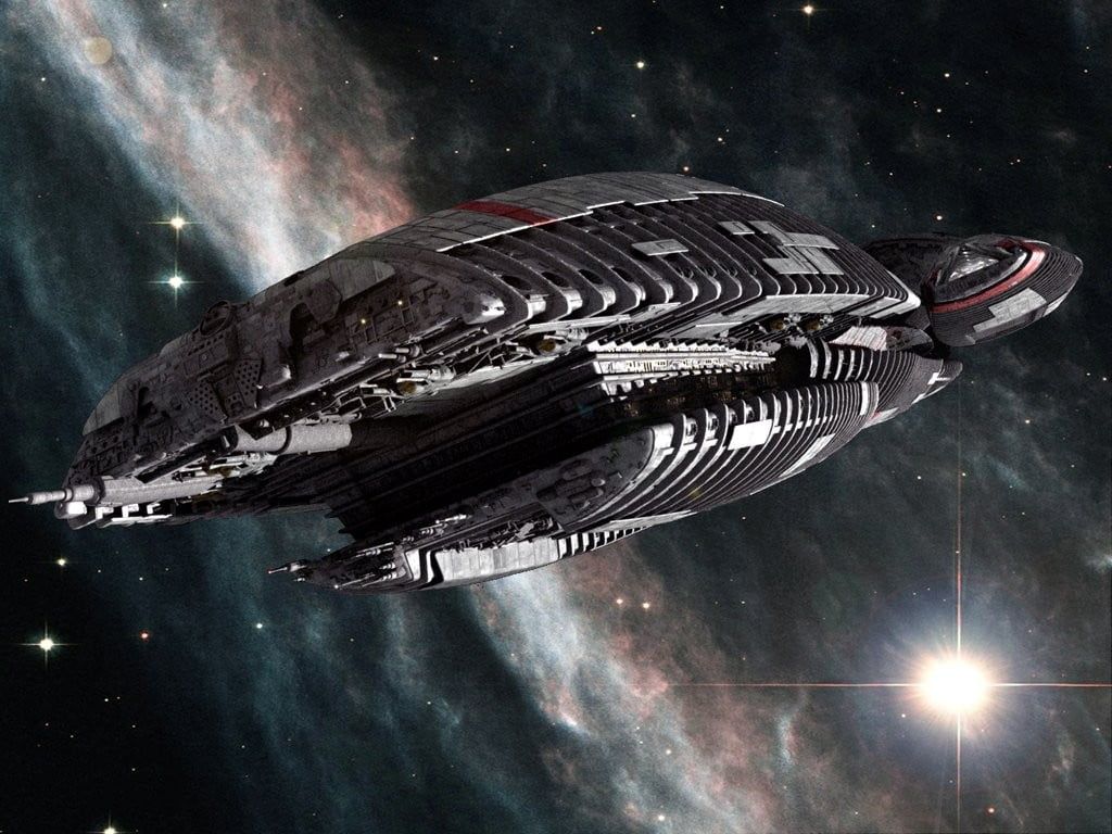 Gray space ship wallpaper, Battlestar Galactica, spaceship HD