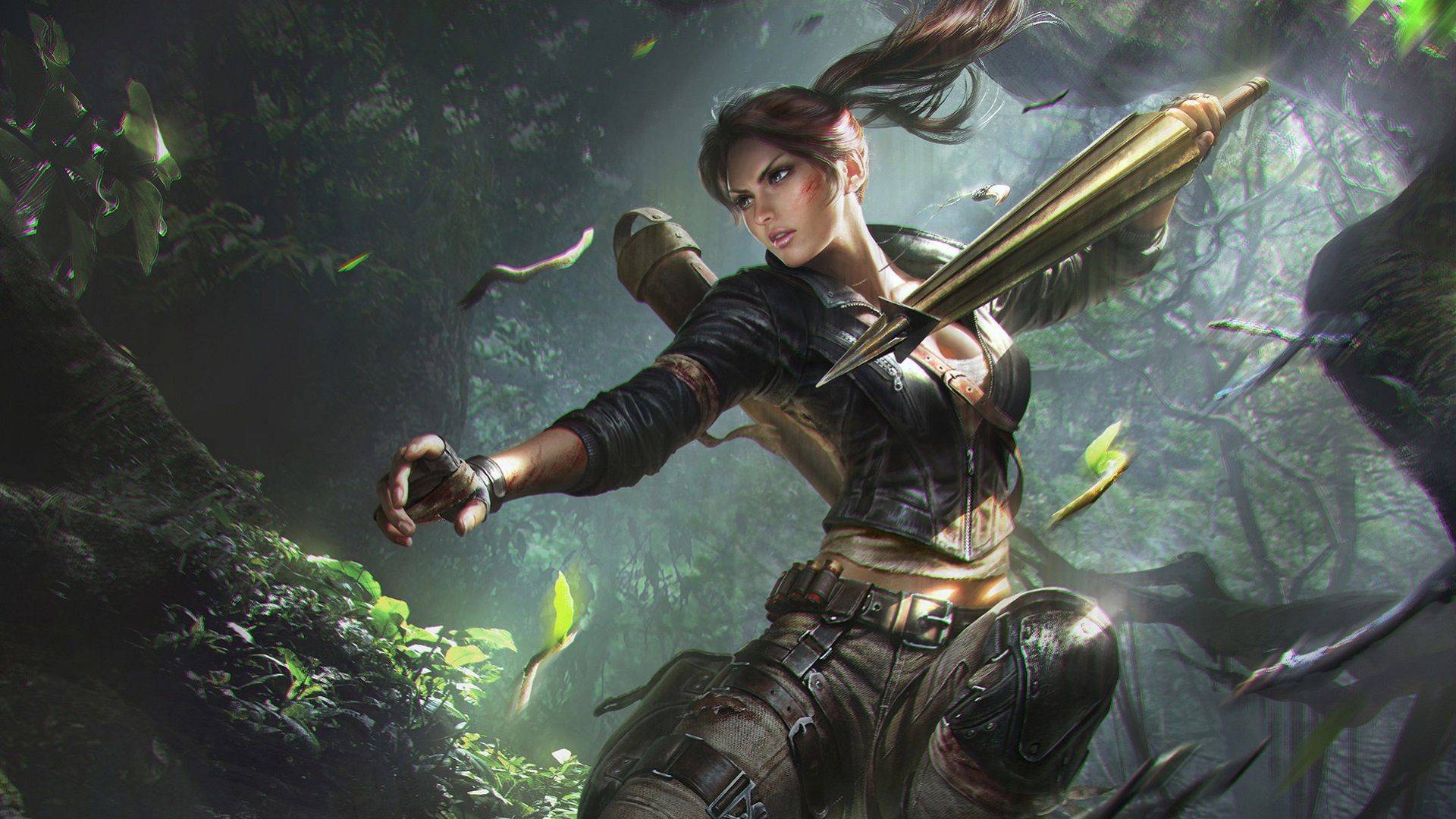 Lara Croft Tomb Riader Digital Art, HD Games, 4k Wallpaper