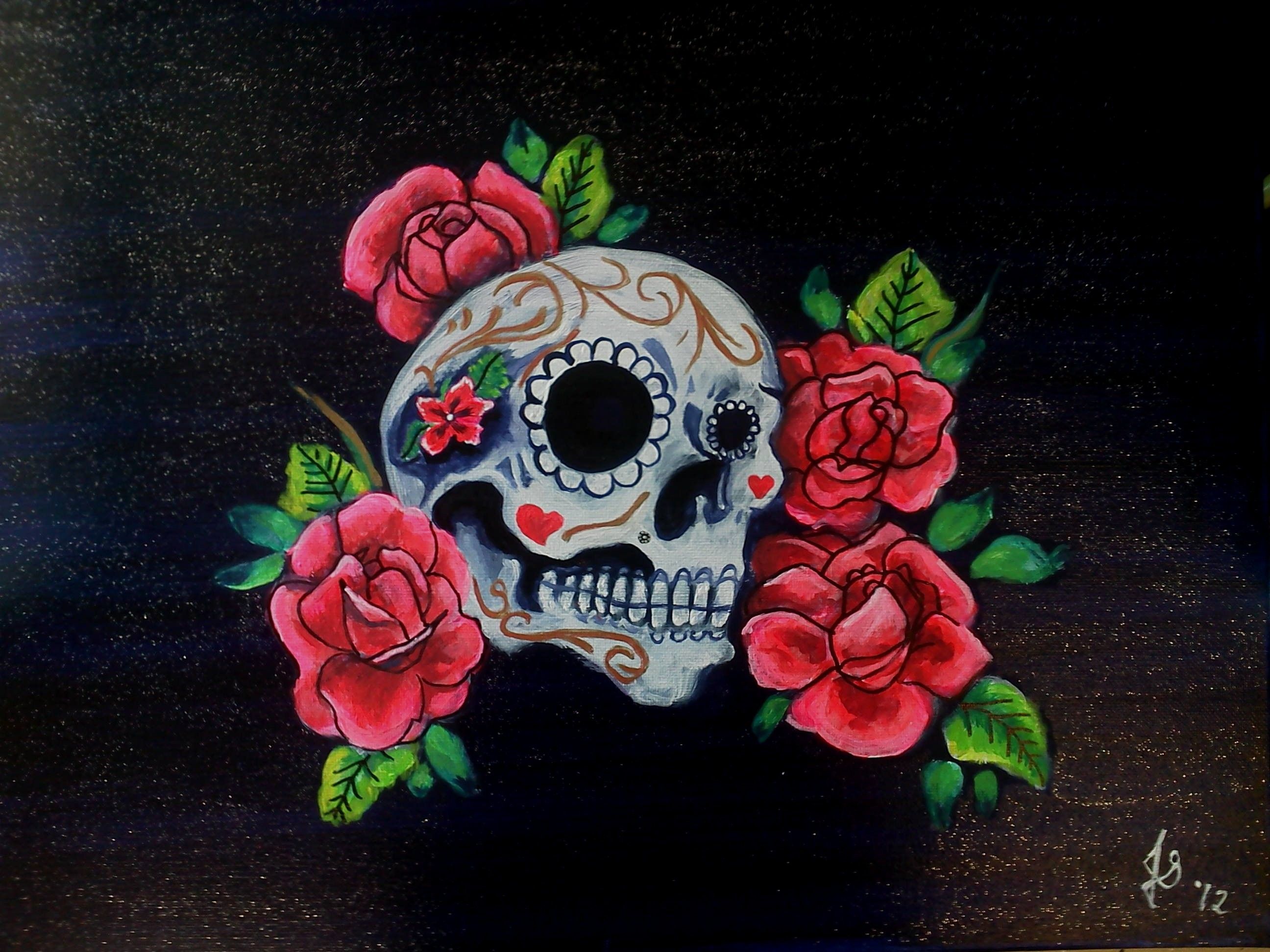 Skull With Roses Wallpapers posted by Zoey Anderson.