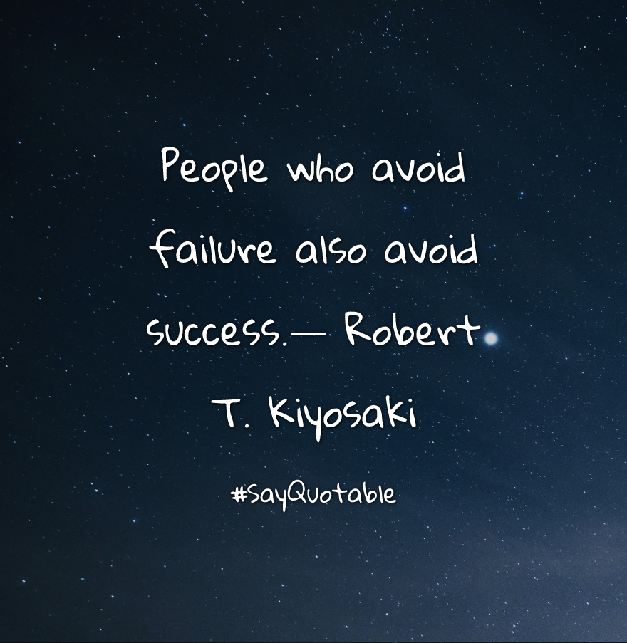 Quotes about People who avoid failure also avoid success.― Robert