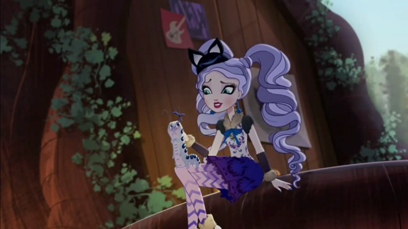 Coloriage Kitty Cheshire Ever After High à imprimer