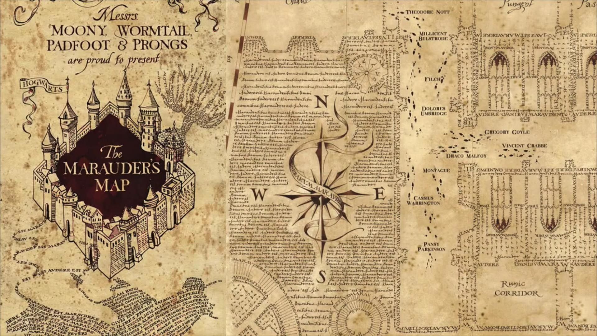 Harry Potter Marauders Map Wallpaper & Background