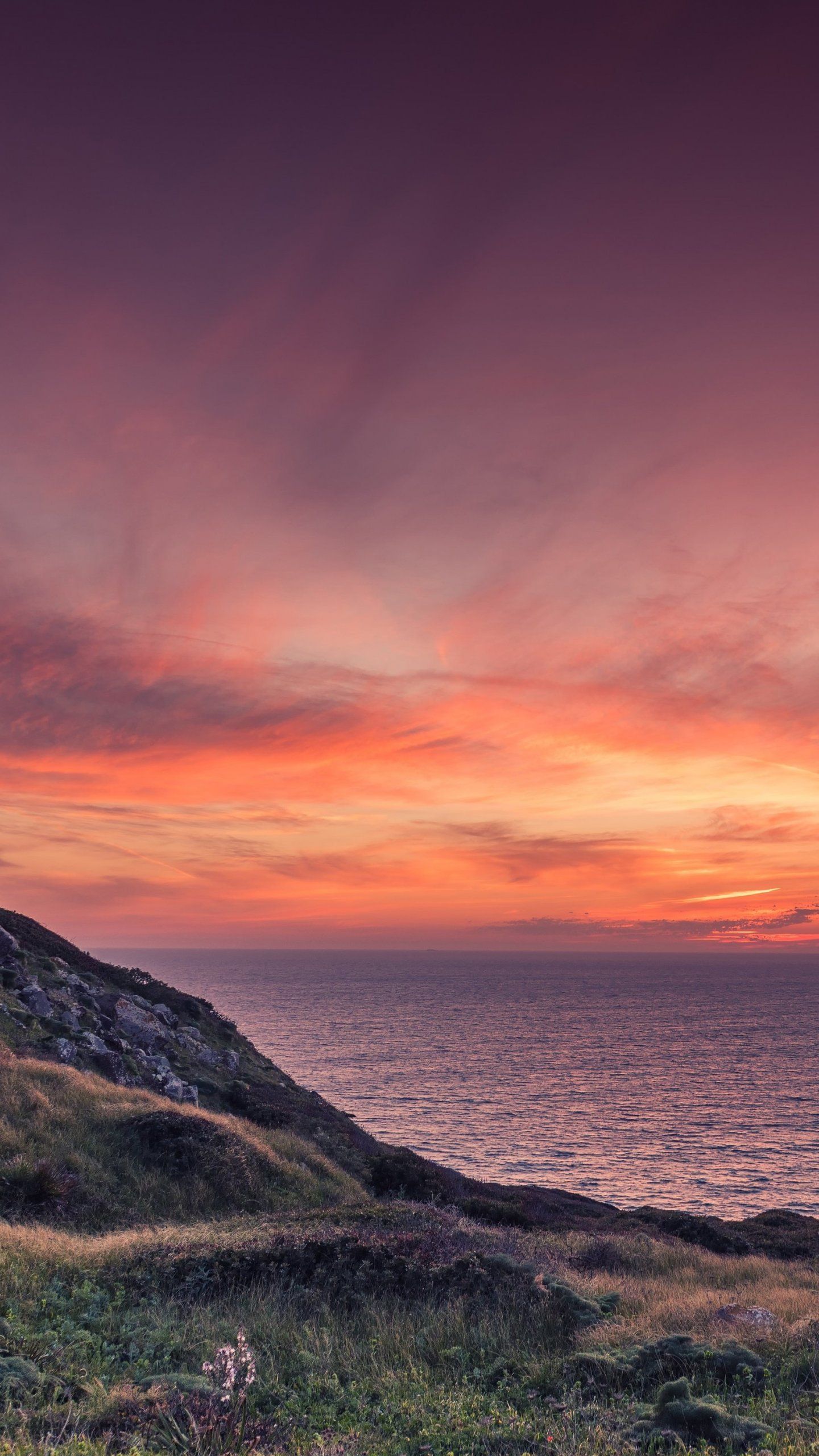 Wallpaper Sunset Ocean