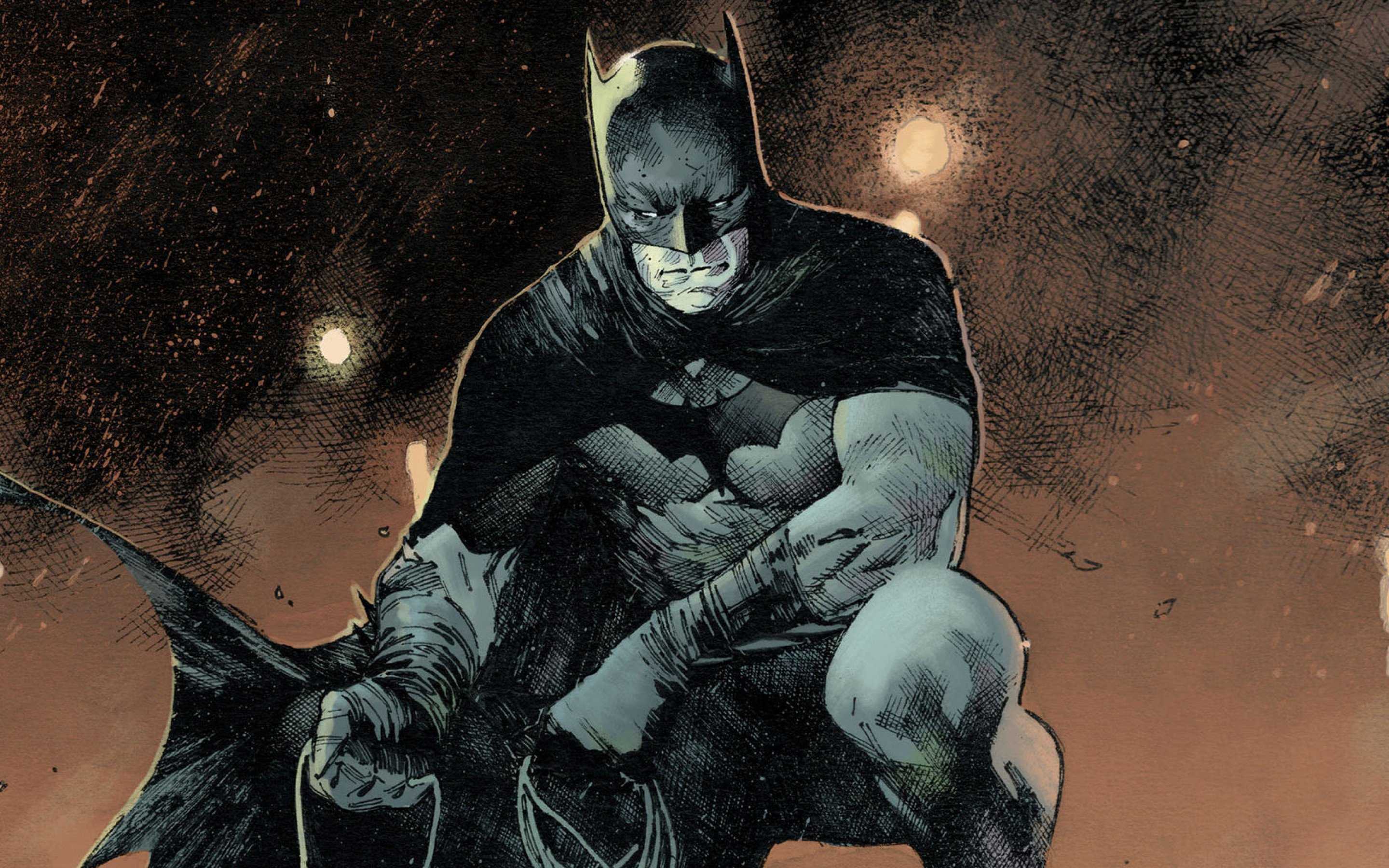 Batman Comic Art HD Wallpaper (2880x1800)