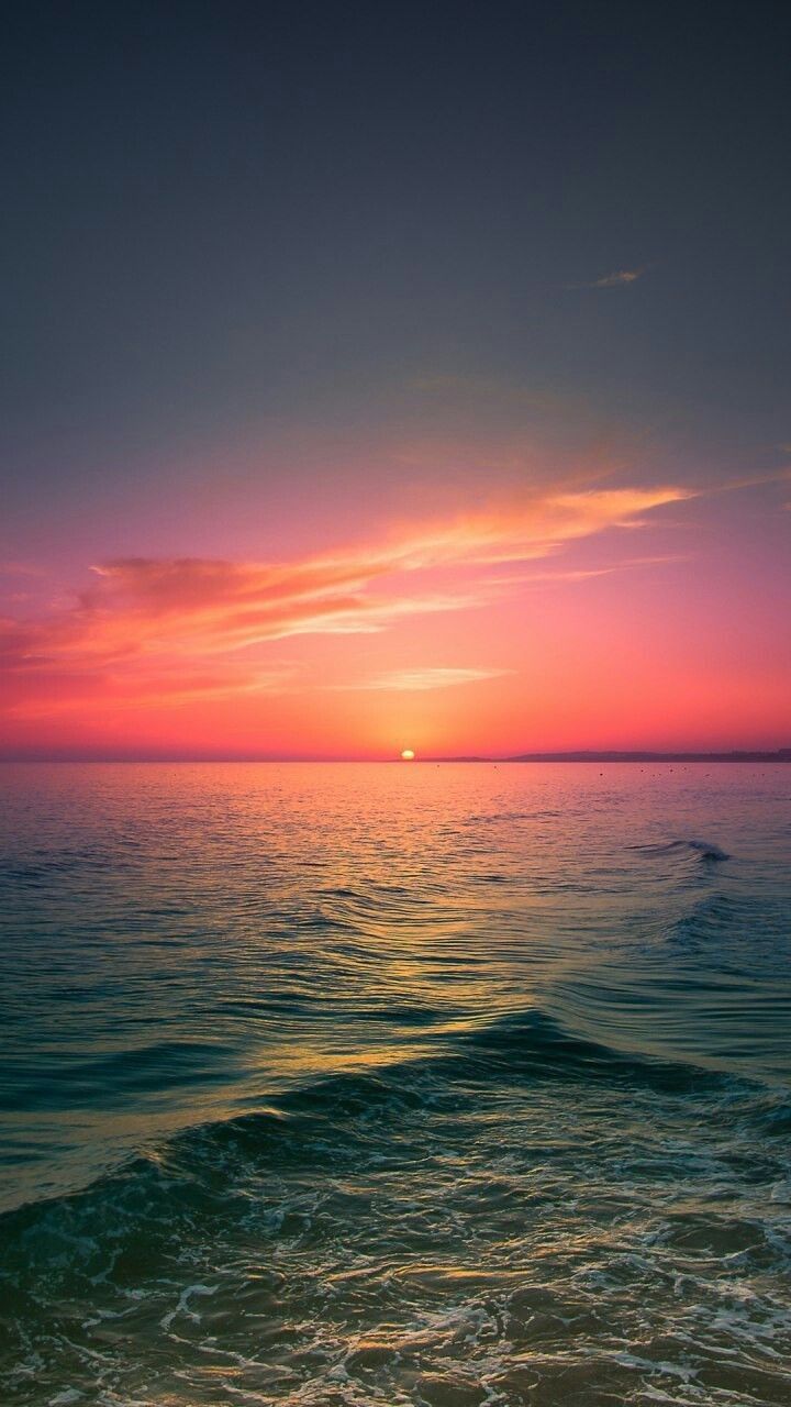iPhone Wallpaper. Sky, Horizon, Body of water, Sea, Ocean, Sunrise