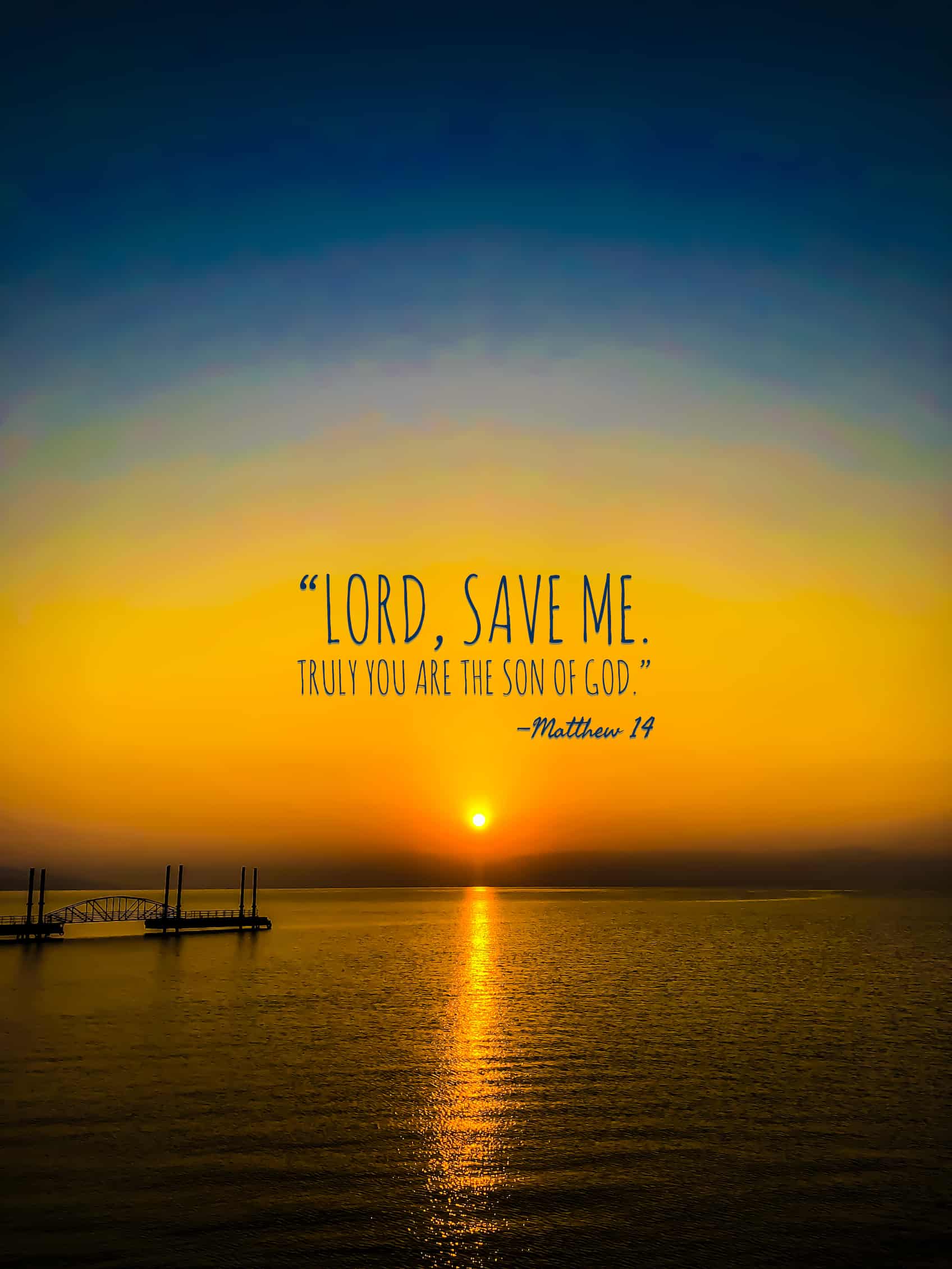 Photo Of The Sea Of Galilee At Sunrise With The Quote
