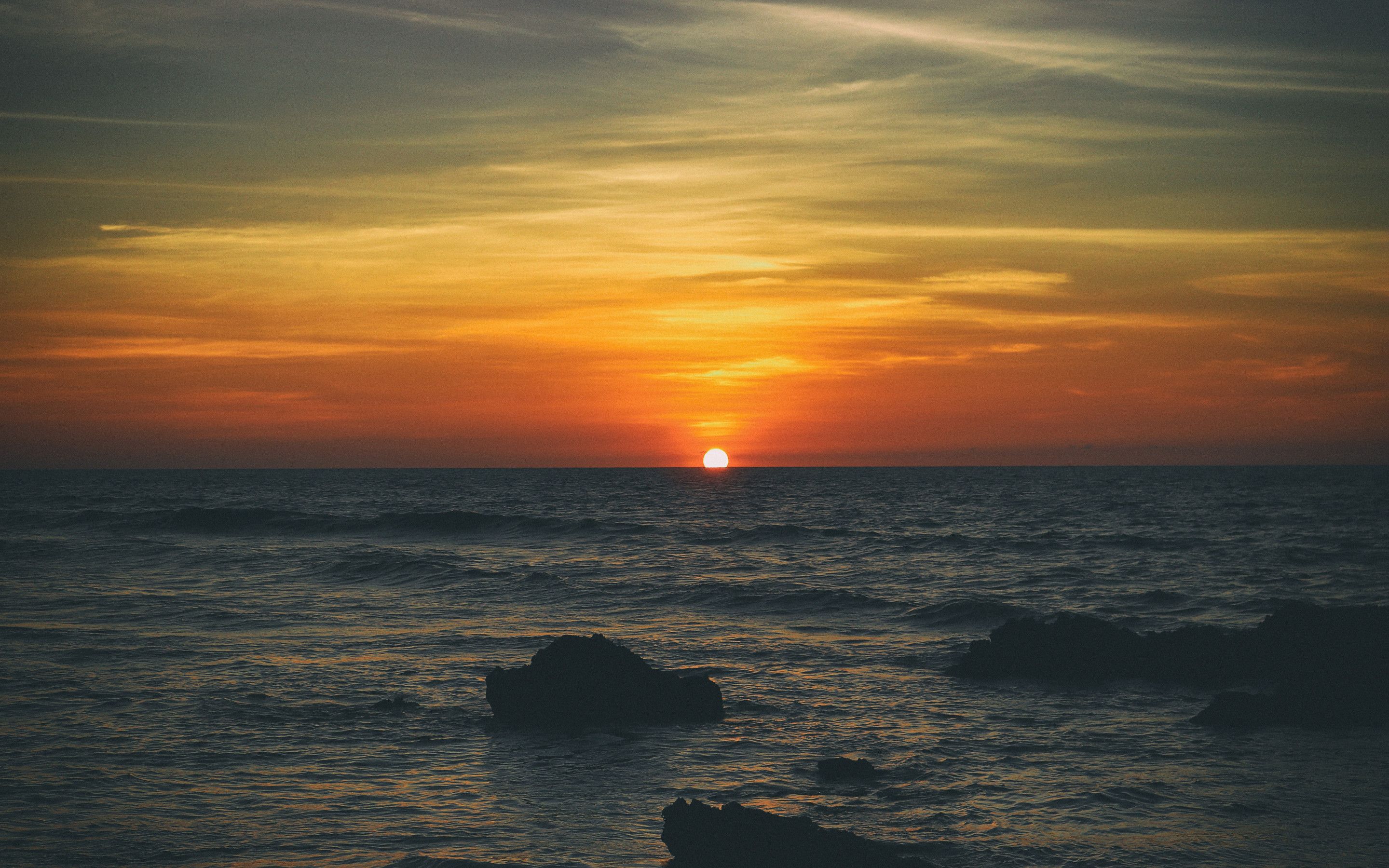 Beach Sunset Sea Sunrise 5k Macbook Pro Retina HD 4k