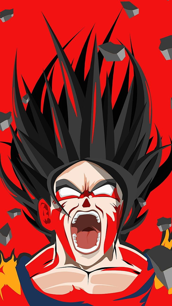 HD wallpaper: Dragon Ball Z, portrait display, red, people, event