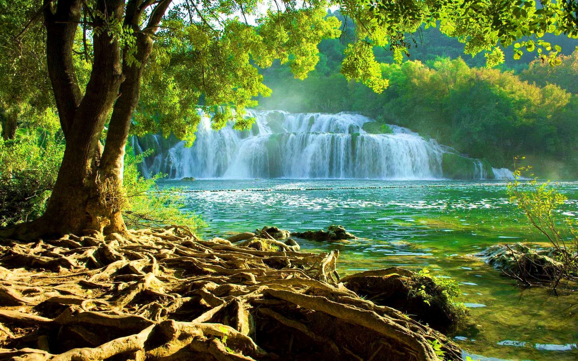 National Park Krka Croatia Wide Desktop Background wallpaper HD