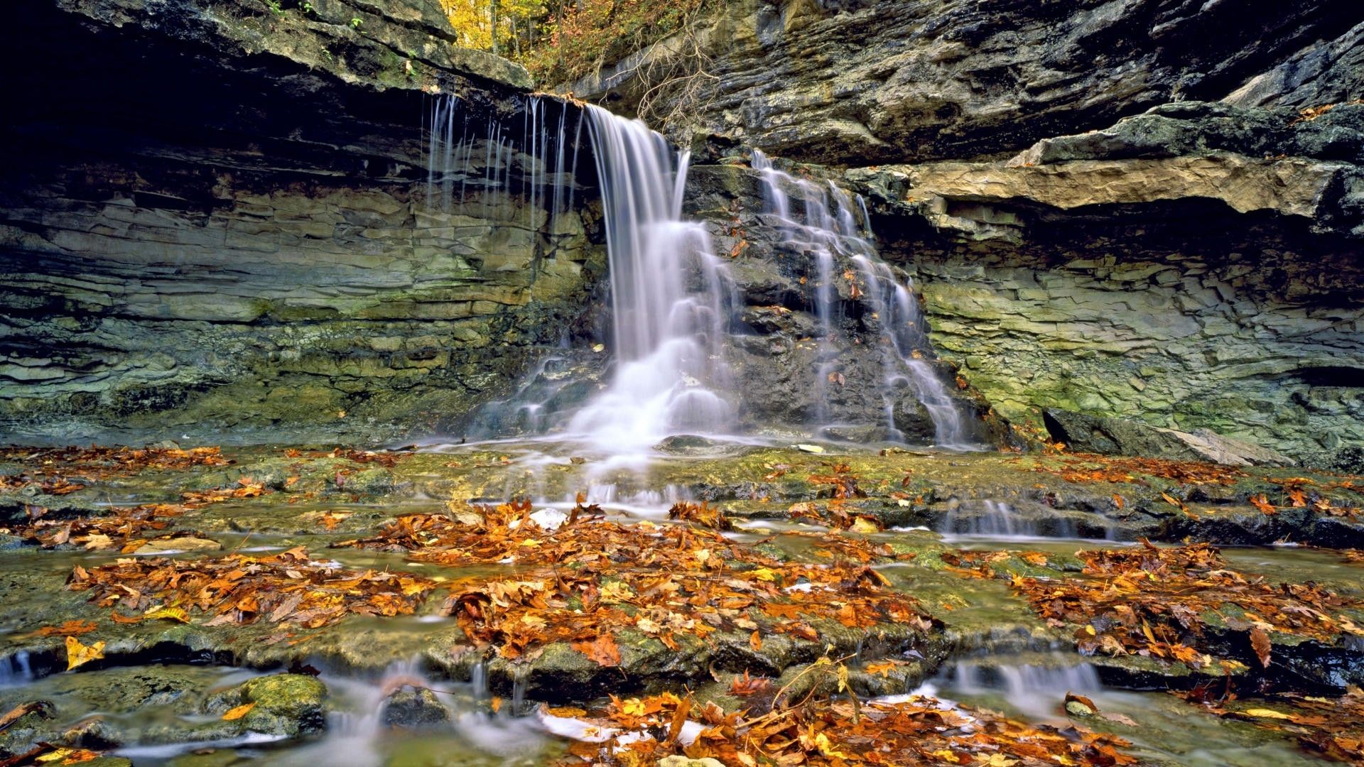 Waterfall Wallpaper, nature, Parks HD, Full HD