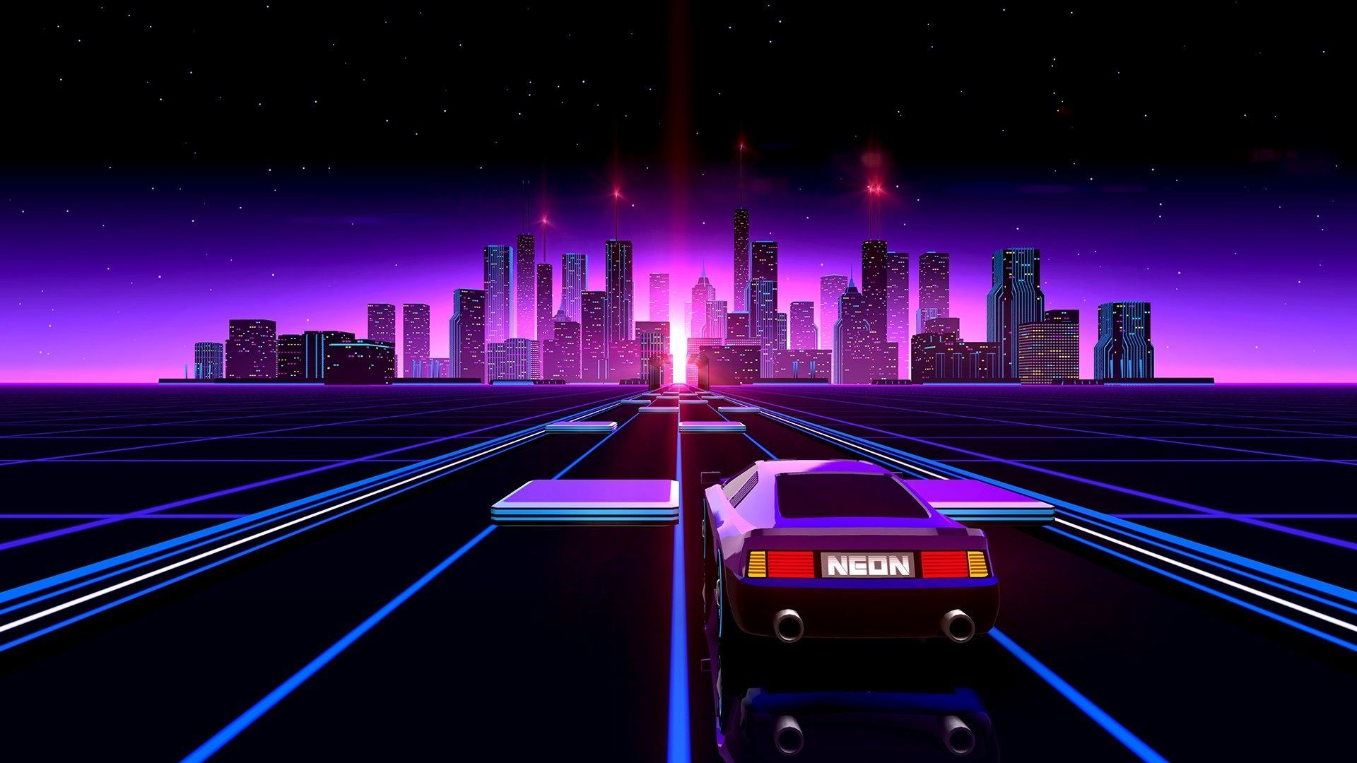 Retro wave steam wallpaper фото 118