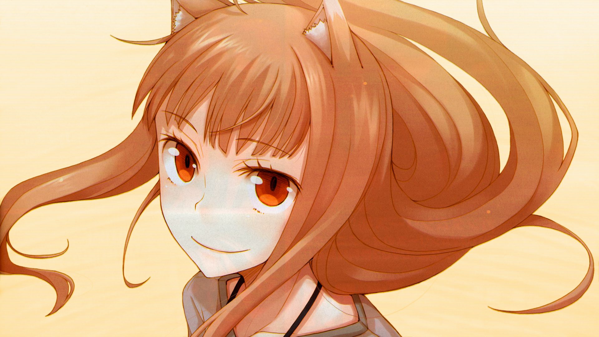Spice and Wolf, animal ears, Holo The Wise Wolf, anime girls