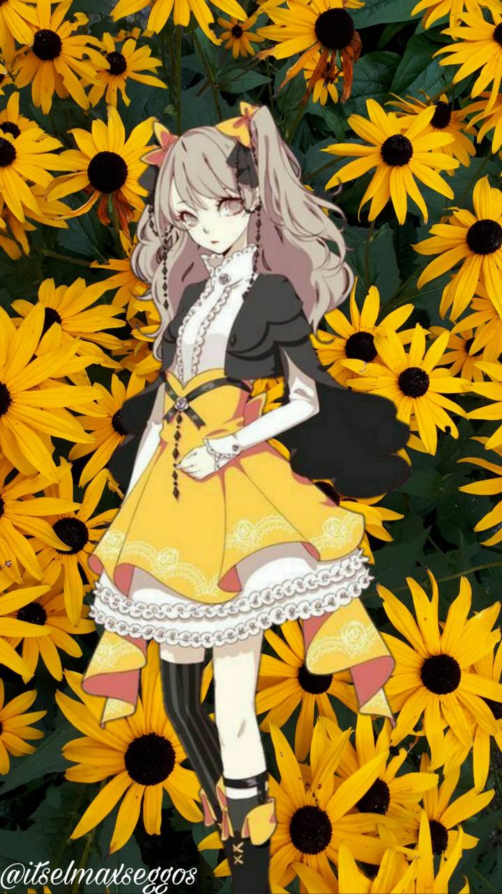 Yellow Anime Girl wallpaper