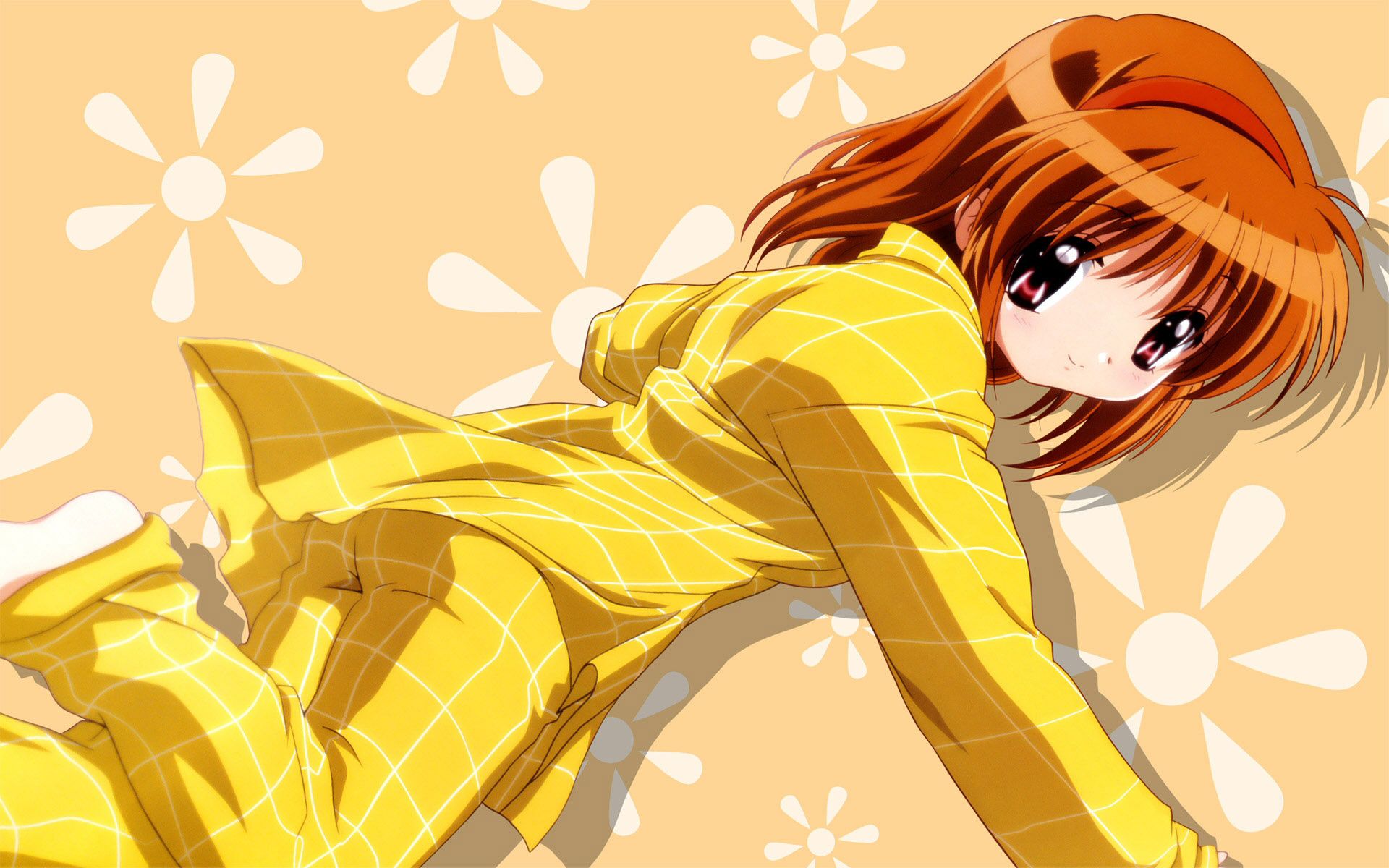 Free download Kanon Ayu in yellow pjs Anime Wallpaper 1920x1200