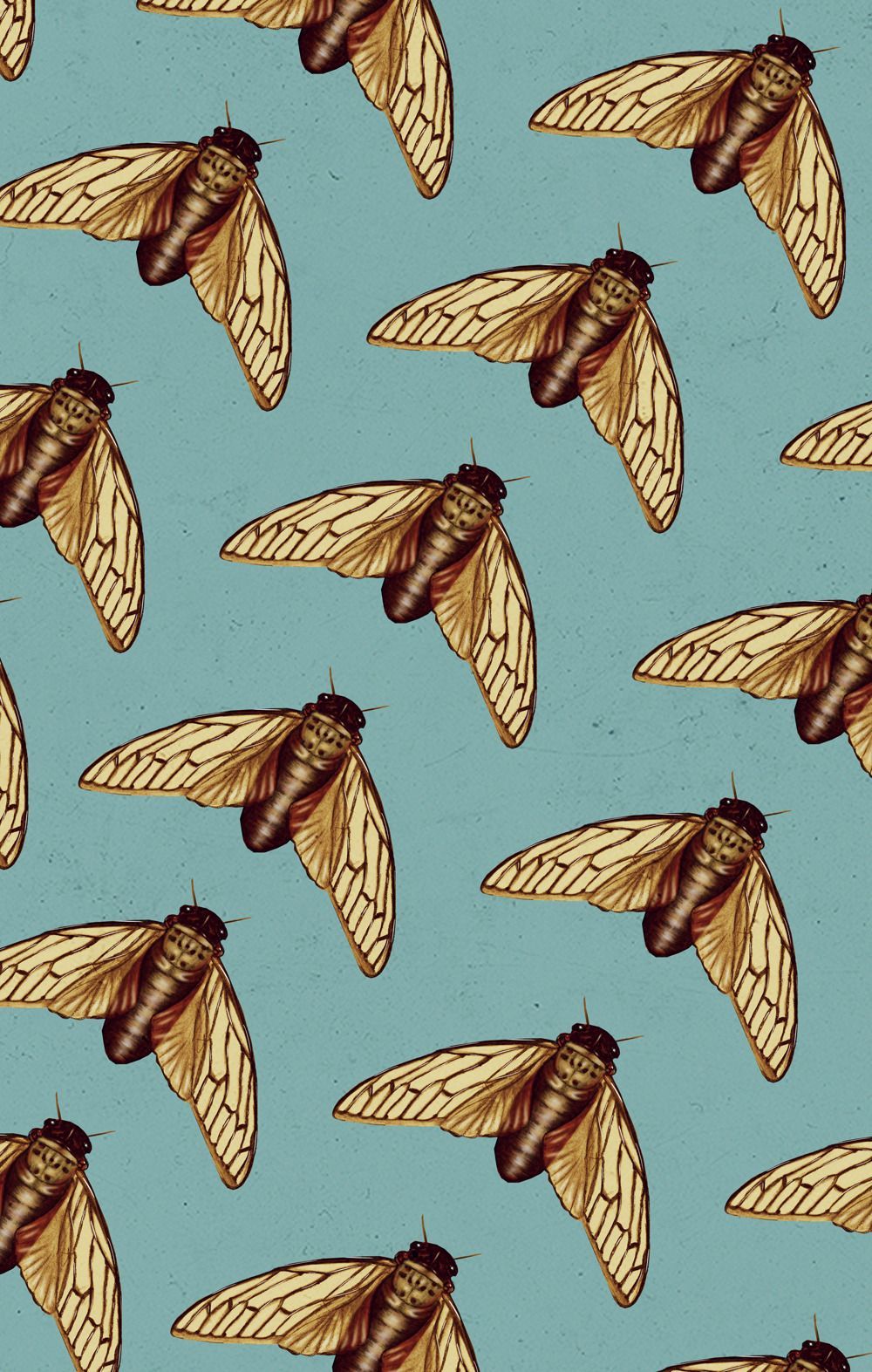 cicadas. Prints, Pattern illustration, Pattern design