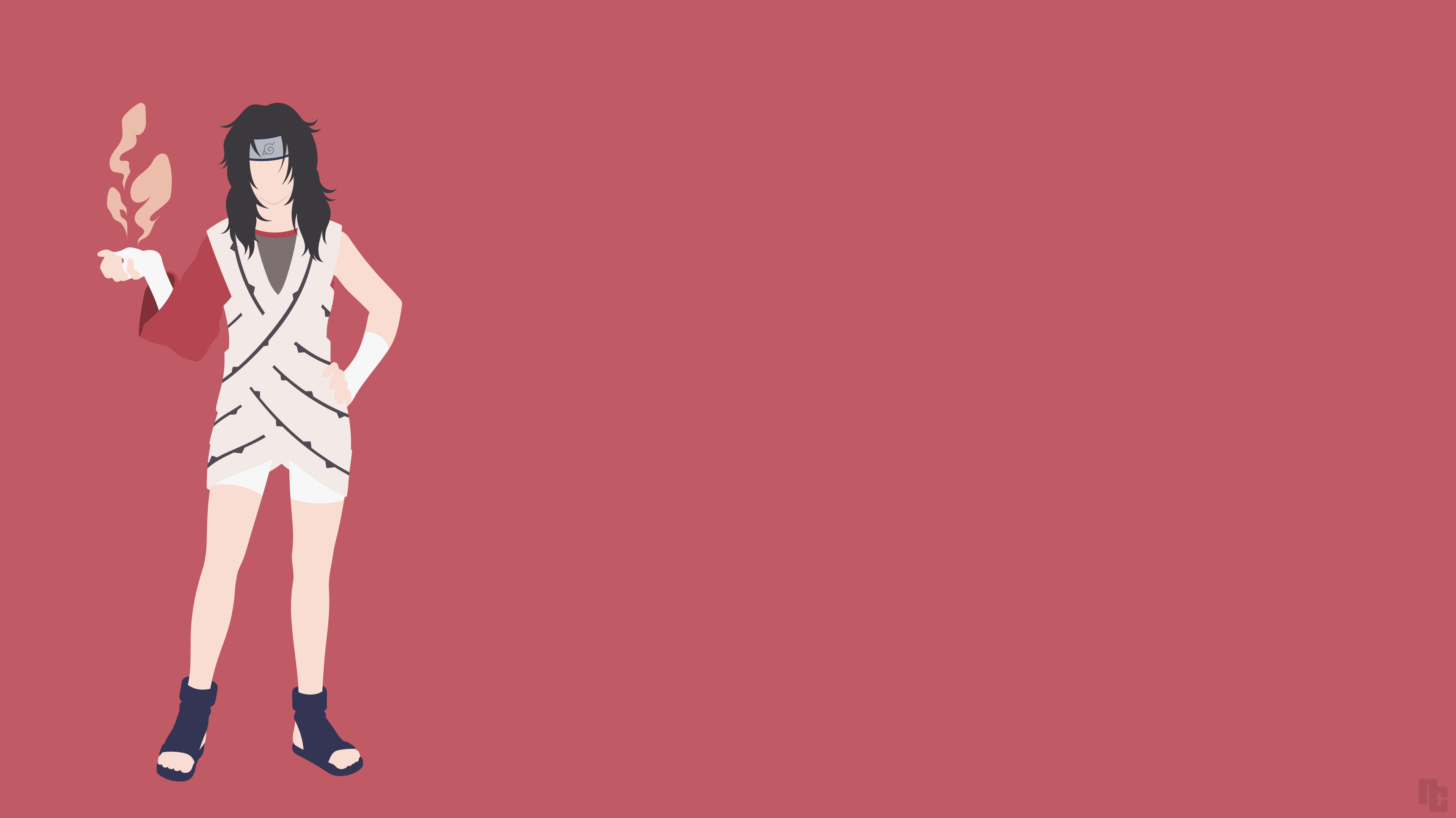 Naruto Yuhi Minimalist Wallpaper