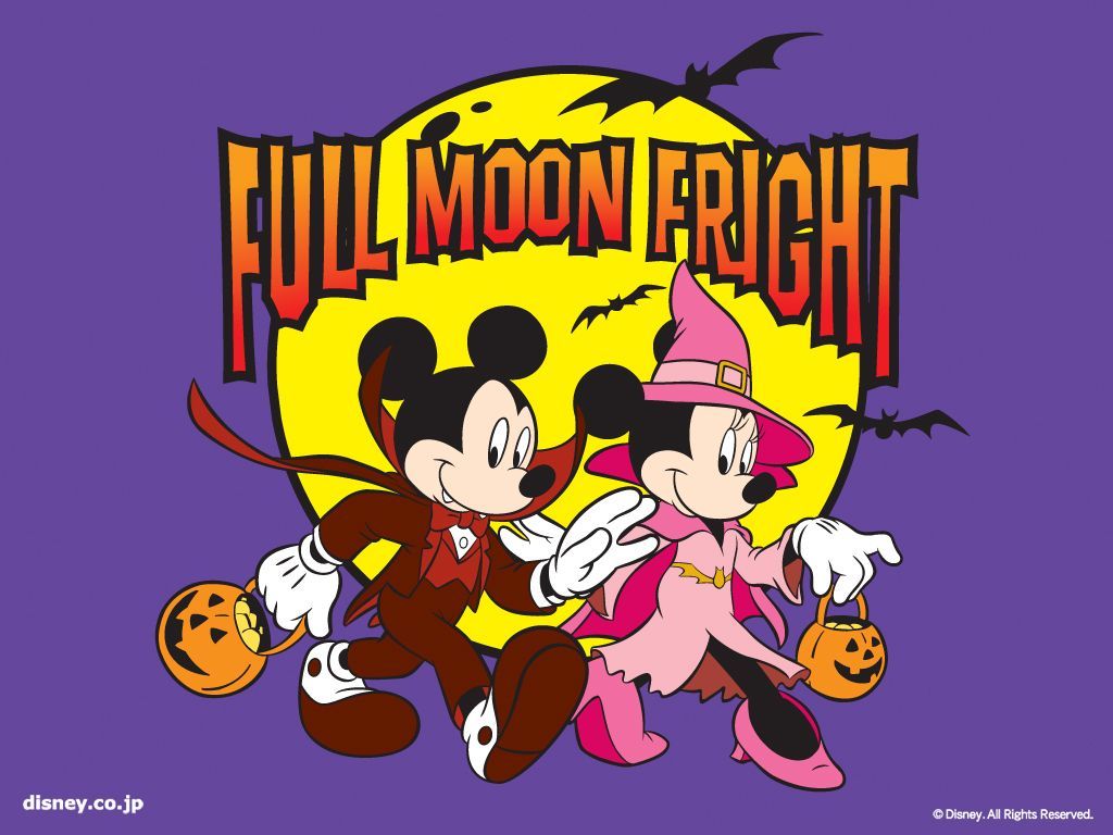Mickey and Minnie Halloween Wallpaper and Minnie
