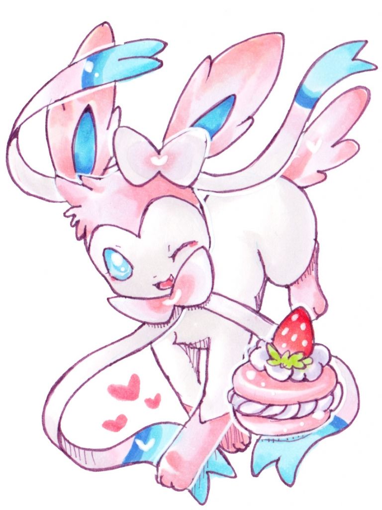 Free download Sylveon sharing a Pokepuff Possibly to Ashs Froakie