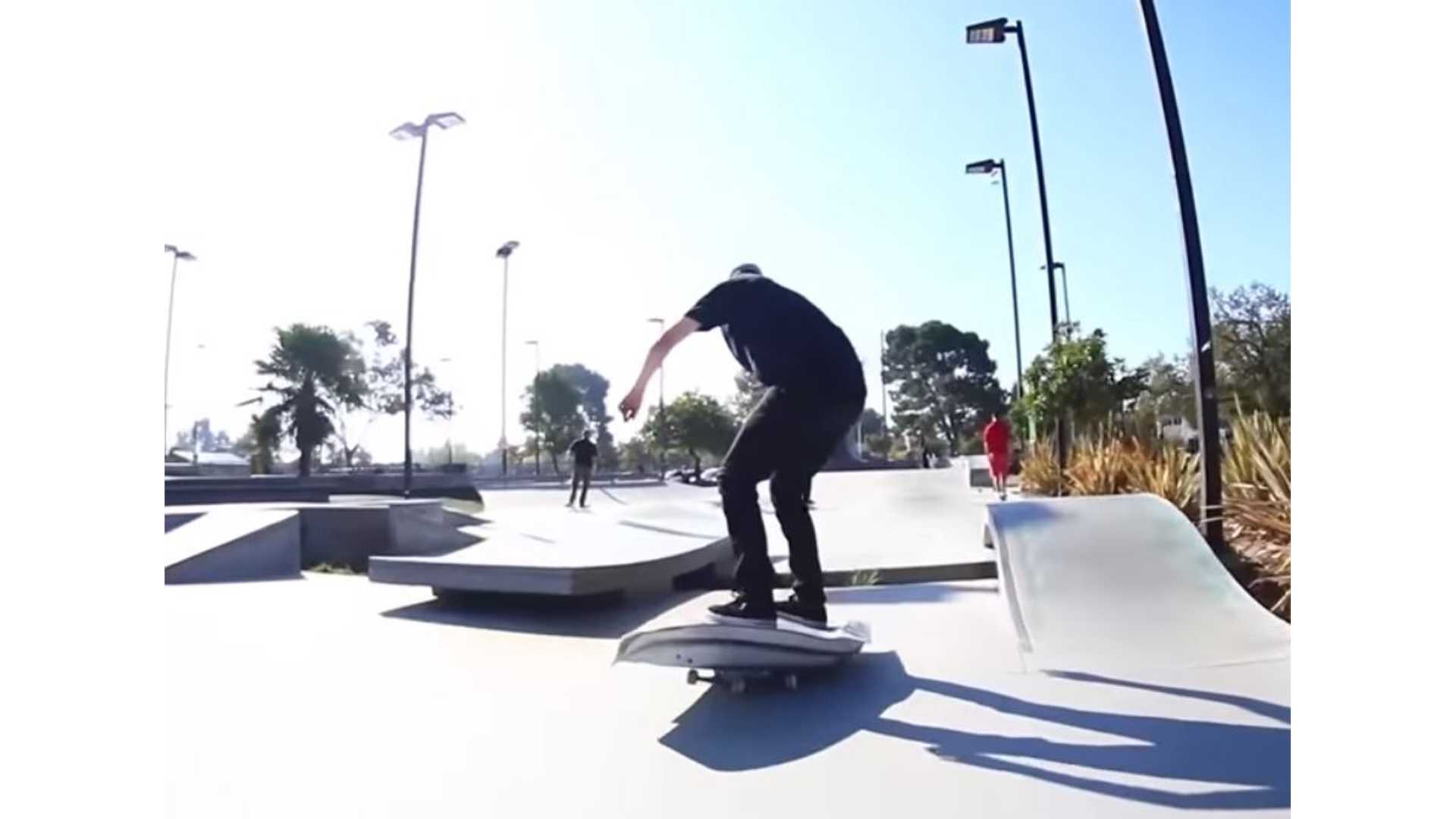 Watch As Tesla Model S Door Becomes A Skateboard