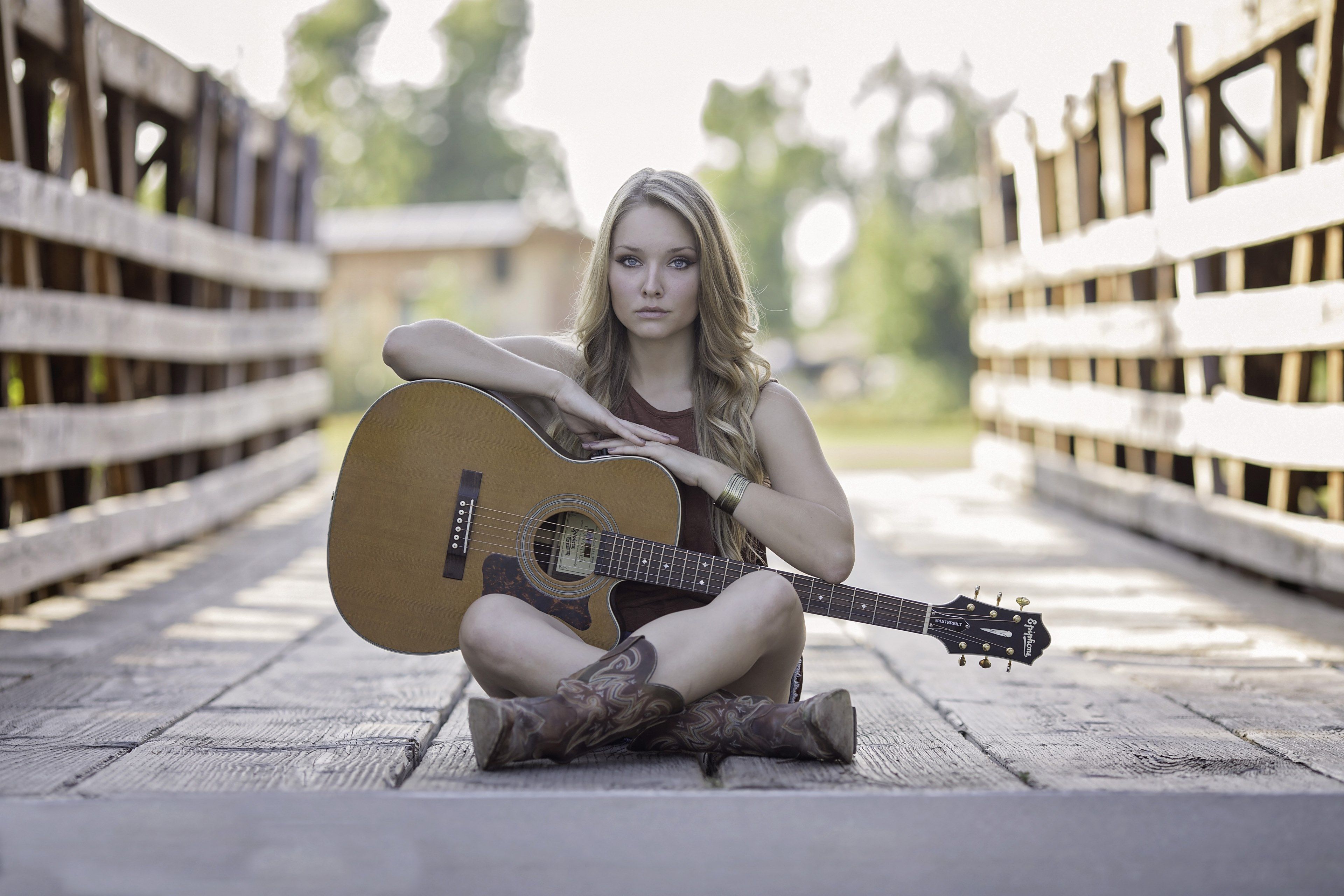 guitar #country #girl #acoustic guitar #talent #woman 4k wallpaper