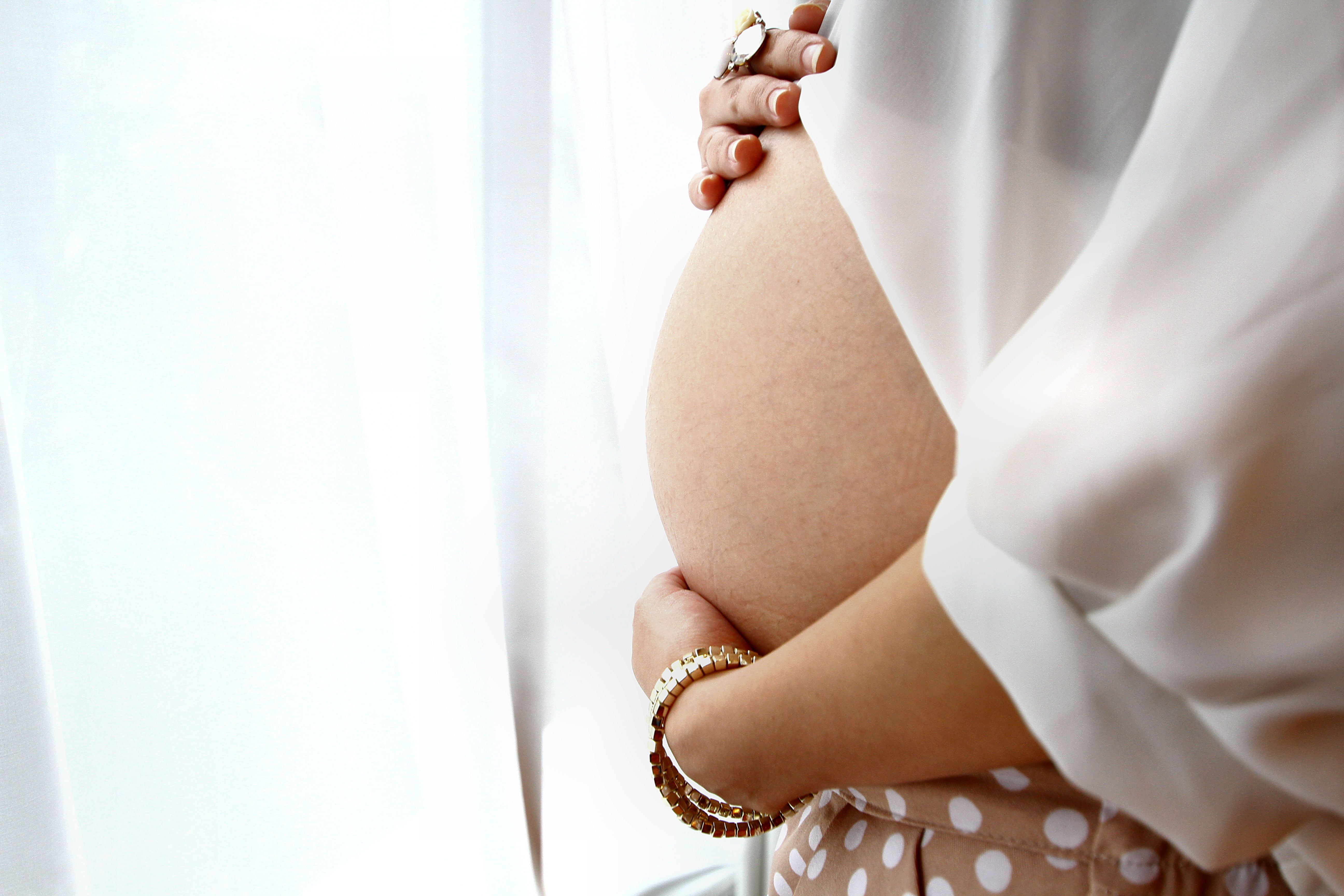 Female woman pregnant illustration HD wallpaper