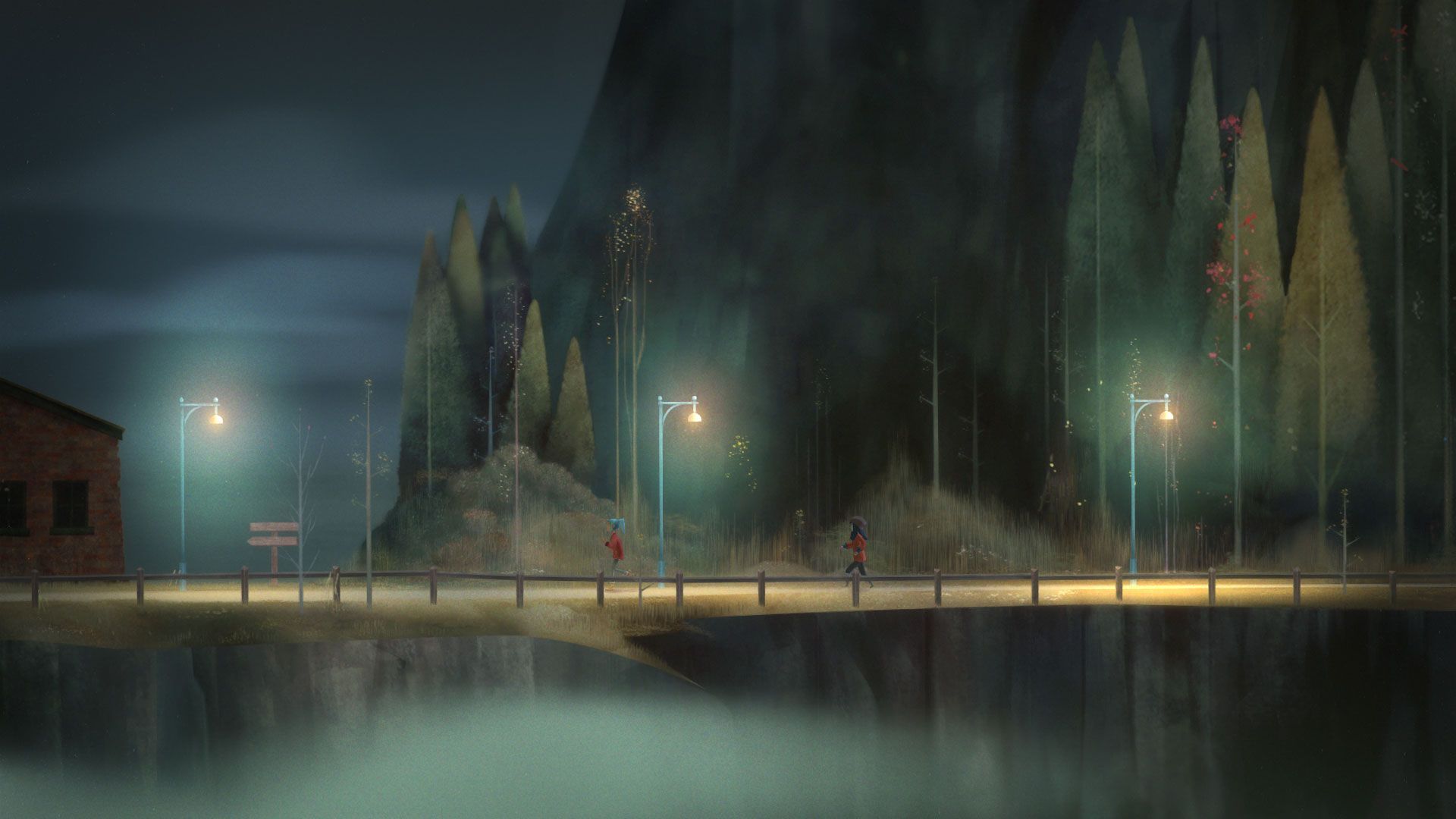 OXENFREE. Oxenfree, Night in the wood, Background image