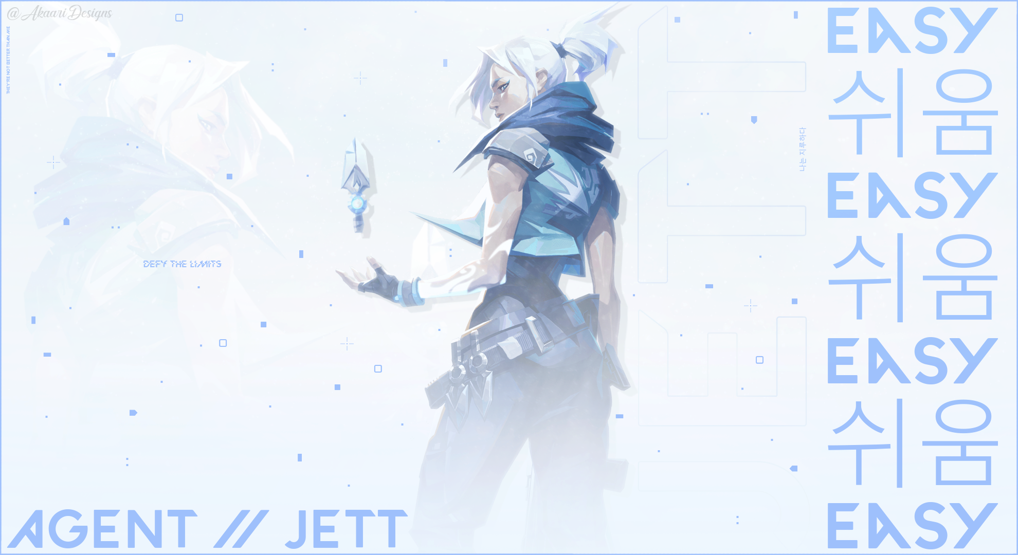 Made this VALORANT Jett wallpaper. Hope some of you are going to