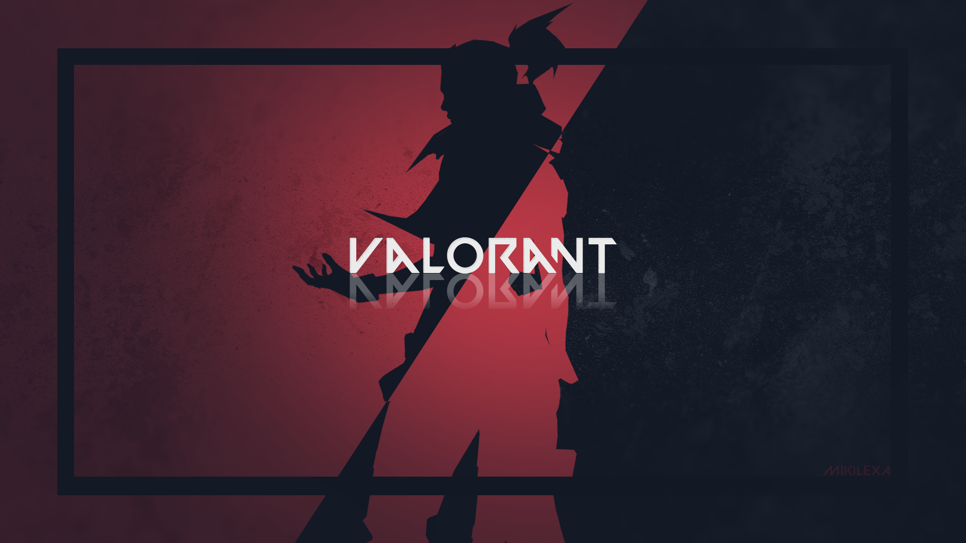 made this minimalistic valorant wallpaper, what do u think?