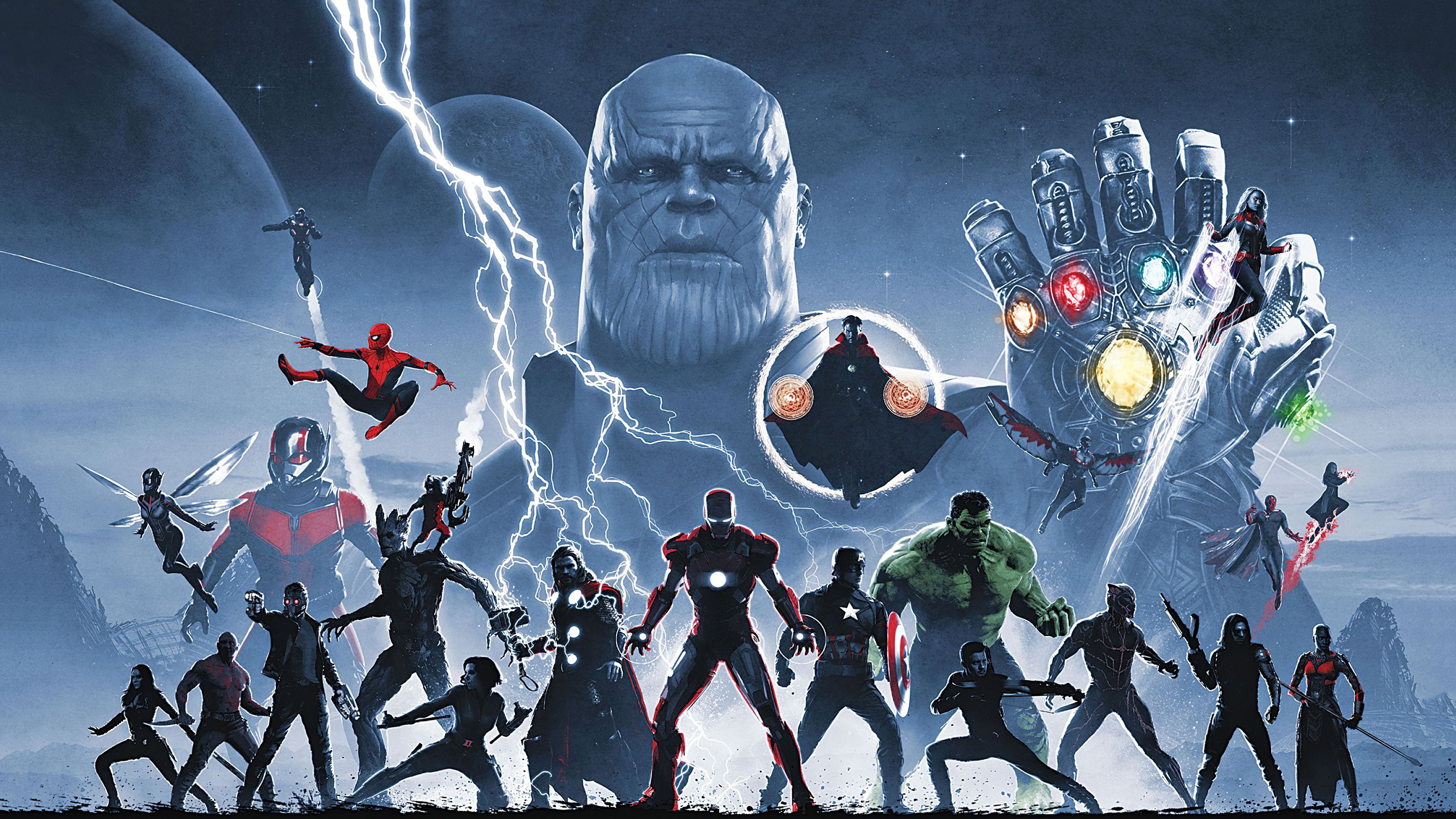 Wallpaper 4k Avengers Infinity Saga 4k Wallpaper, Artwork