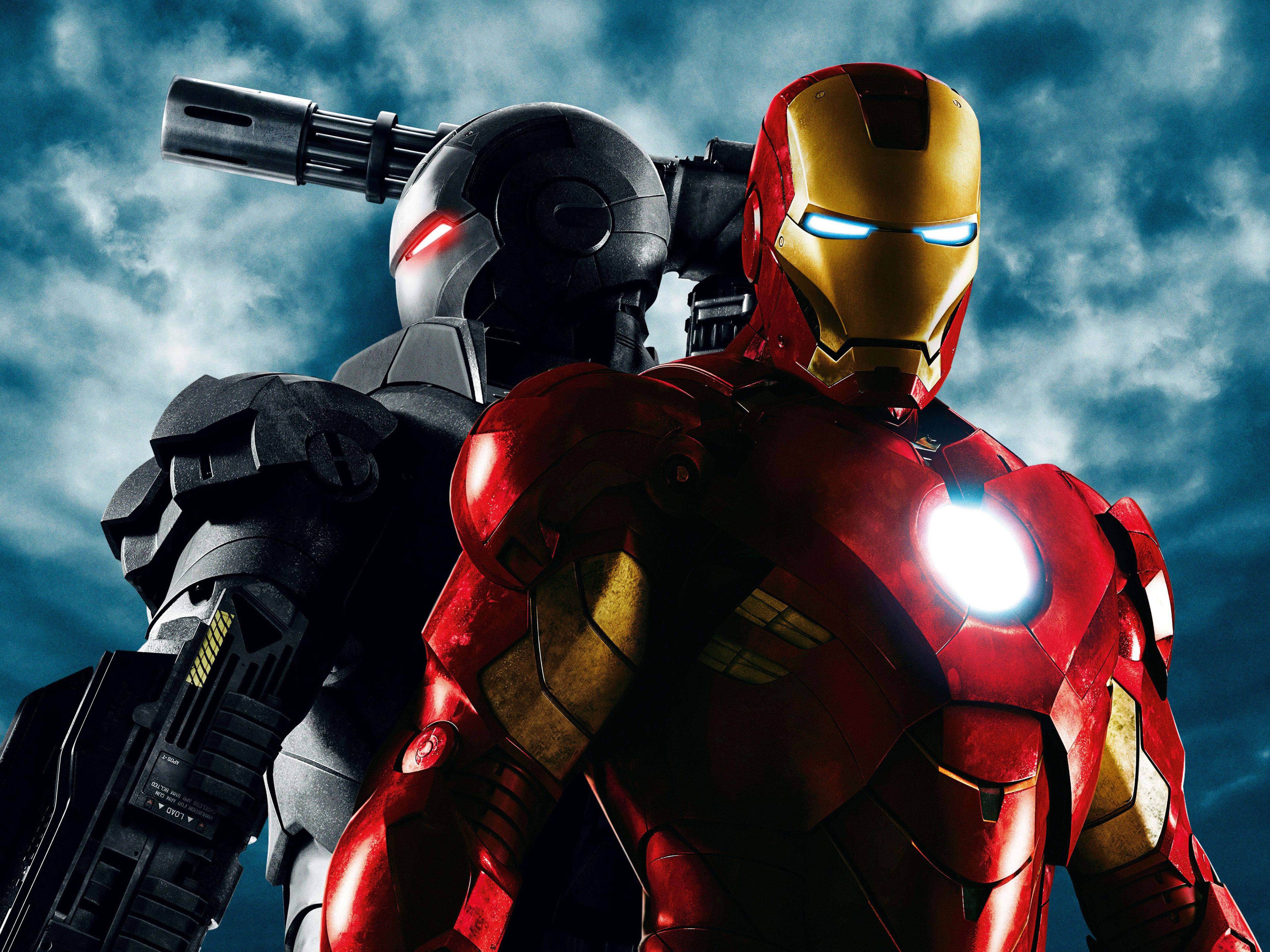 Iron Man 2 (2010) War Machine & Iron Man 4K UHD 4:3 3840x2880
