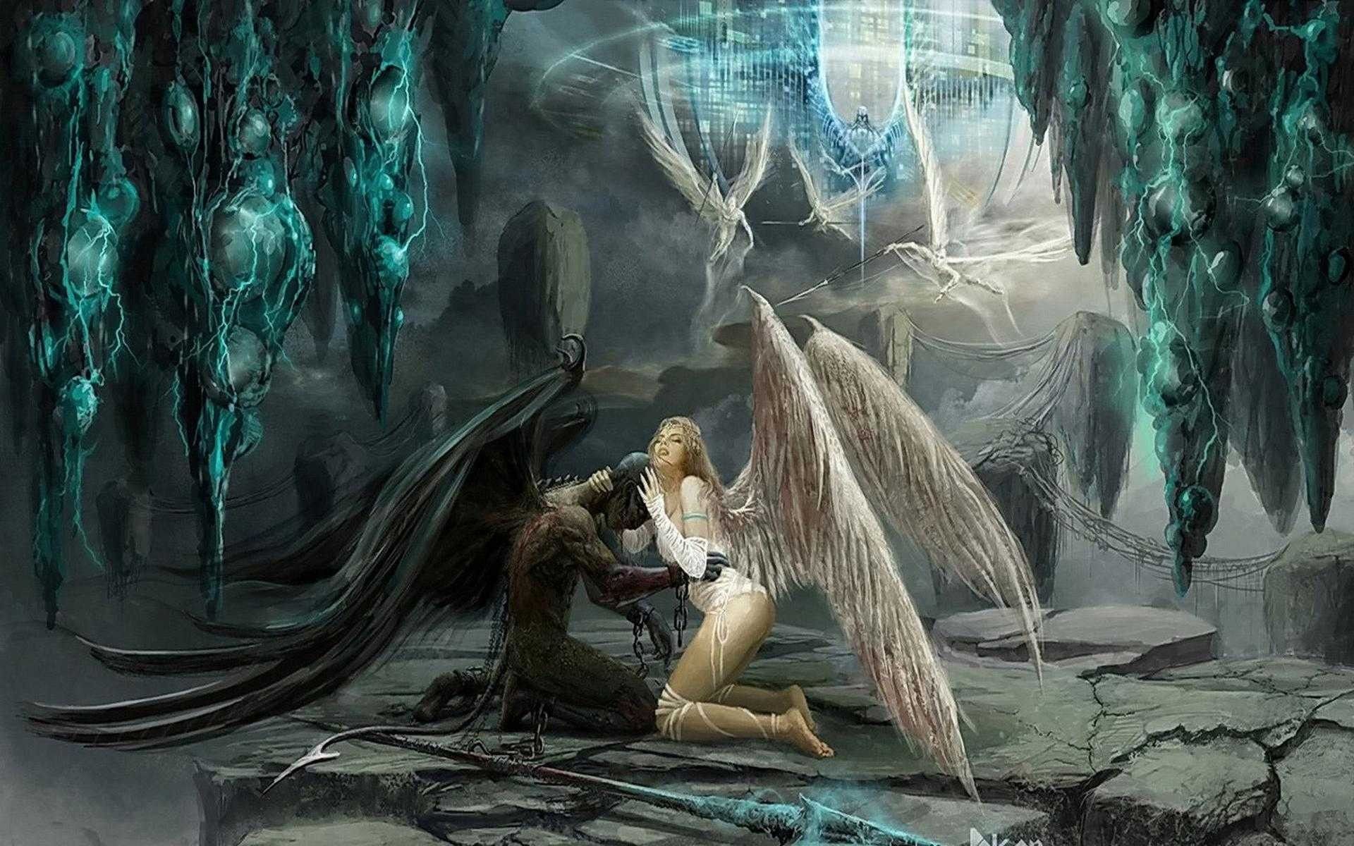 Dark Angel Wallpaper Angel And Angel