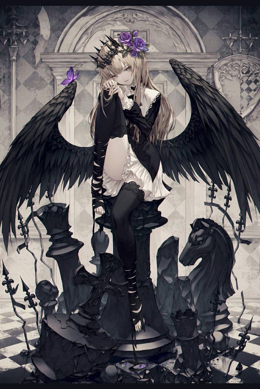 Dark Angel | Anime, Dark angel, Fallen angel art