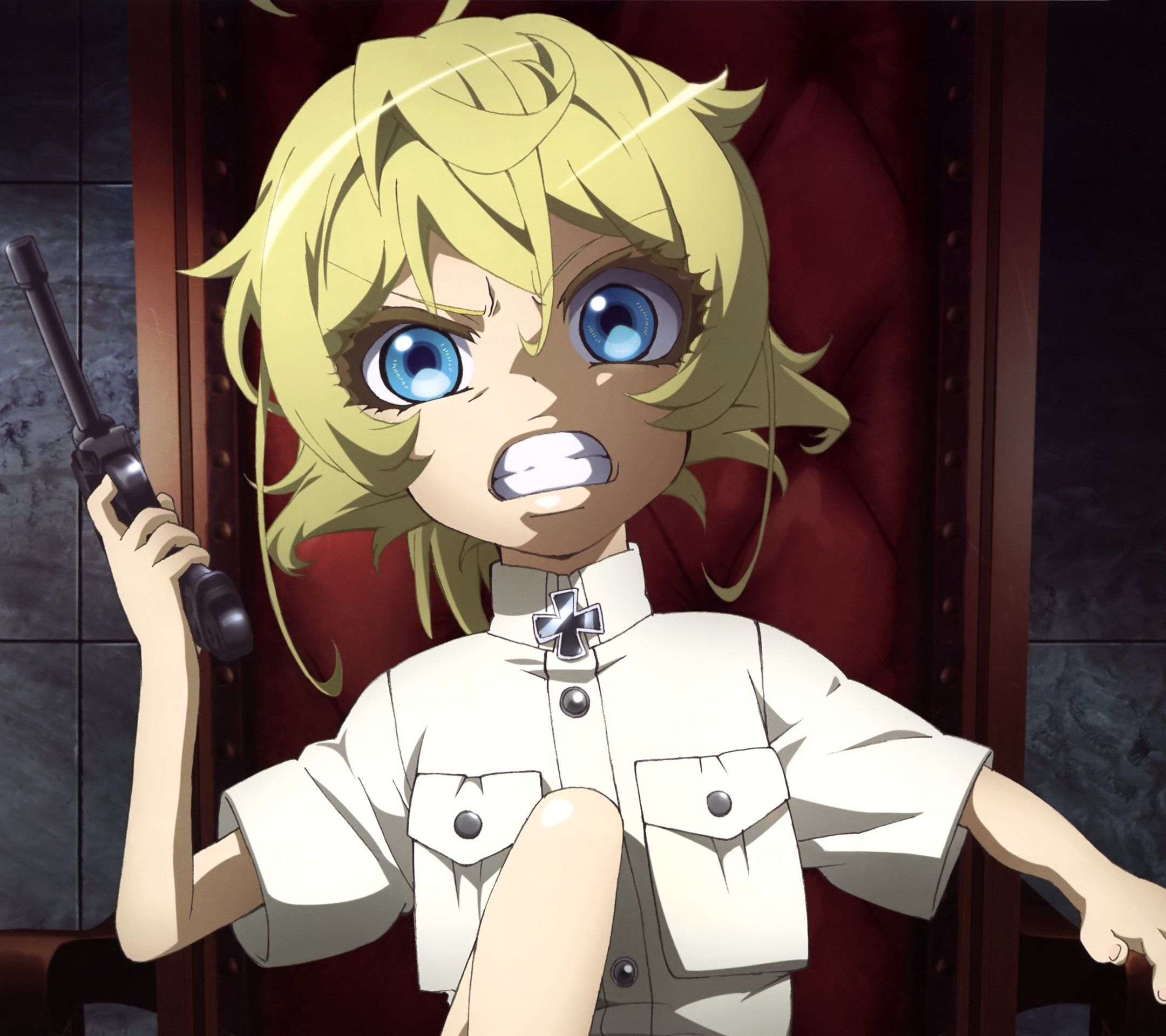 Saga of Tanya the Evil iphone and android wallpaper