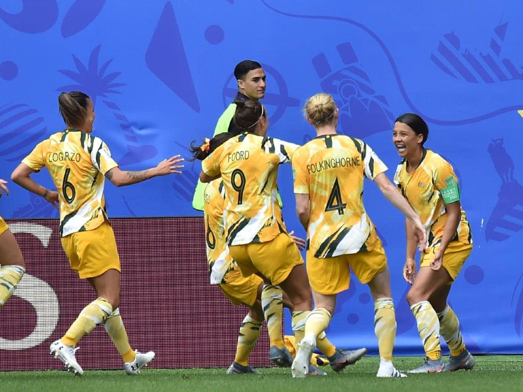 Women's World Cup Australia vs Brazil: Sam Kerr interview video