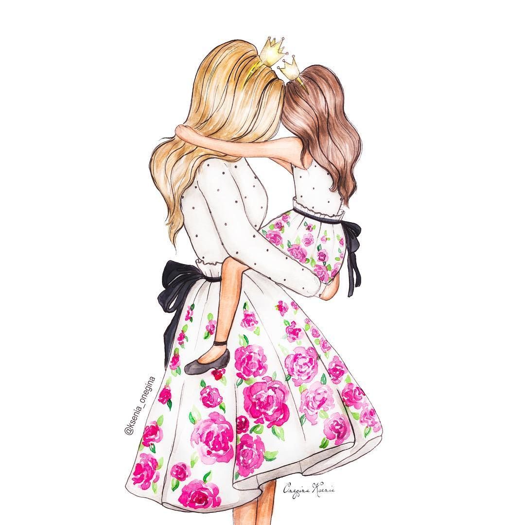 Mother And Daughter Drawing Wallpapers - Wallpaper Cave