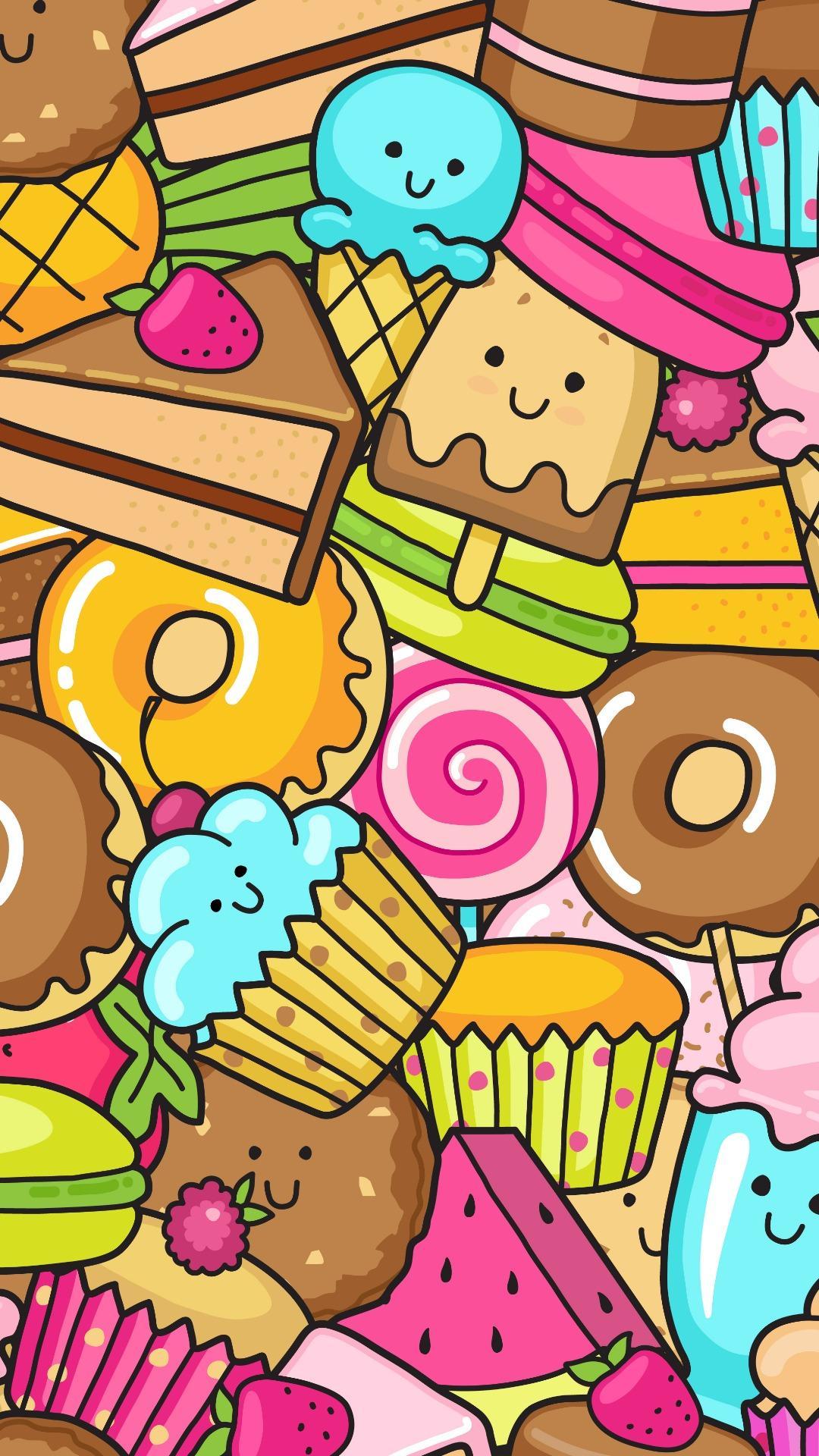 Kawaii Food Wallpaper for Android