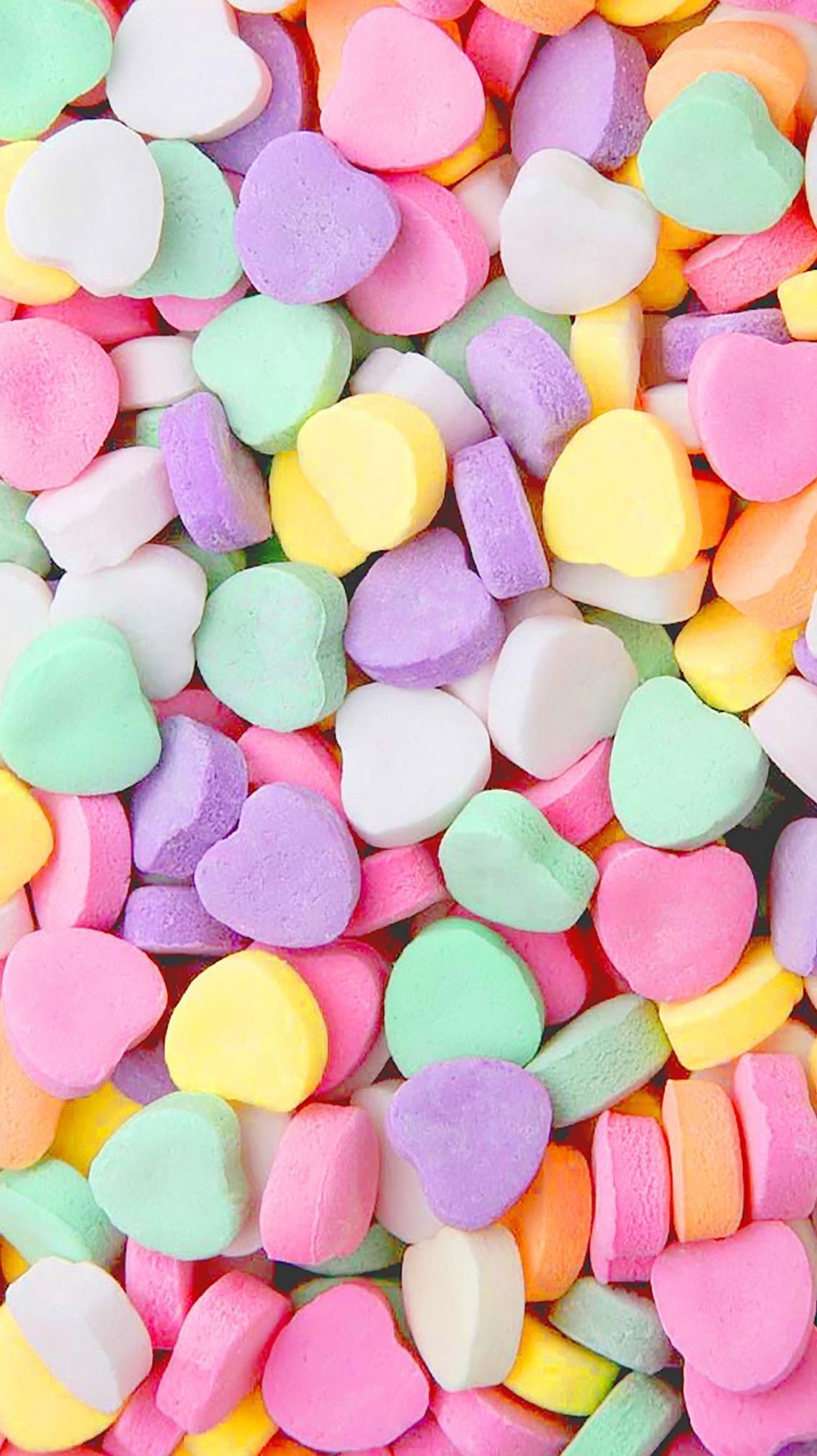 Candy Hearts. Valentines wallpaper, Pastel