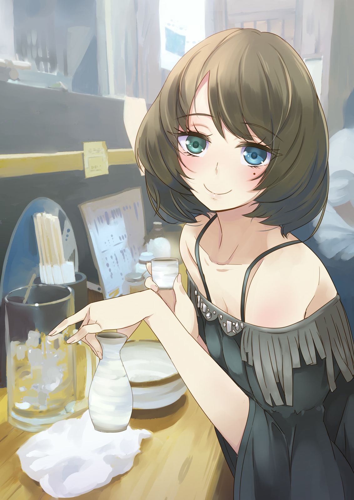 Download Sad Aesthetic Anime Girl Drinking Whiskey Wallpaper   Wallpaperscom