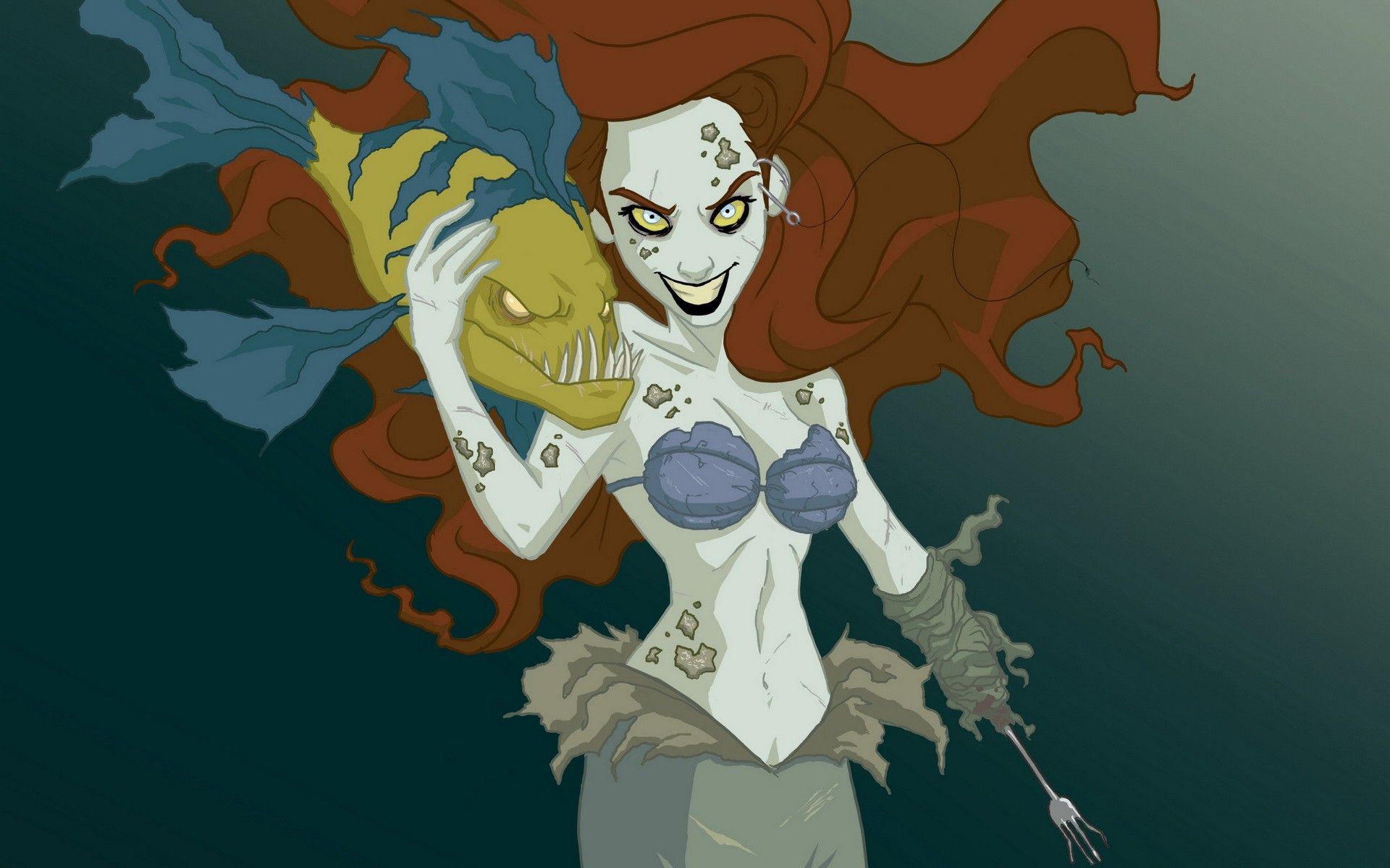 dark, The Little Mermaid, twisted, Ariel wallpaper
