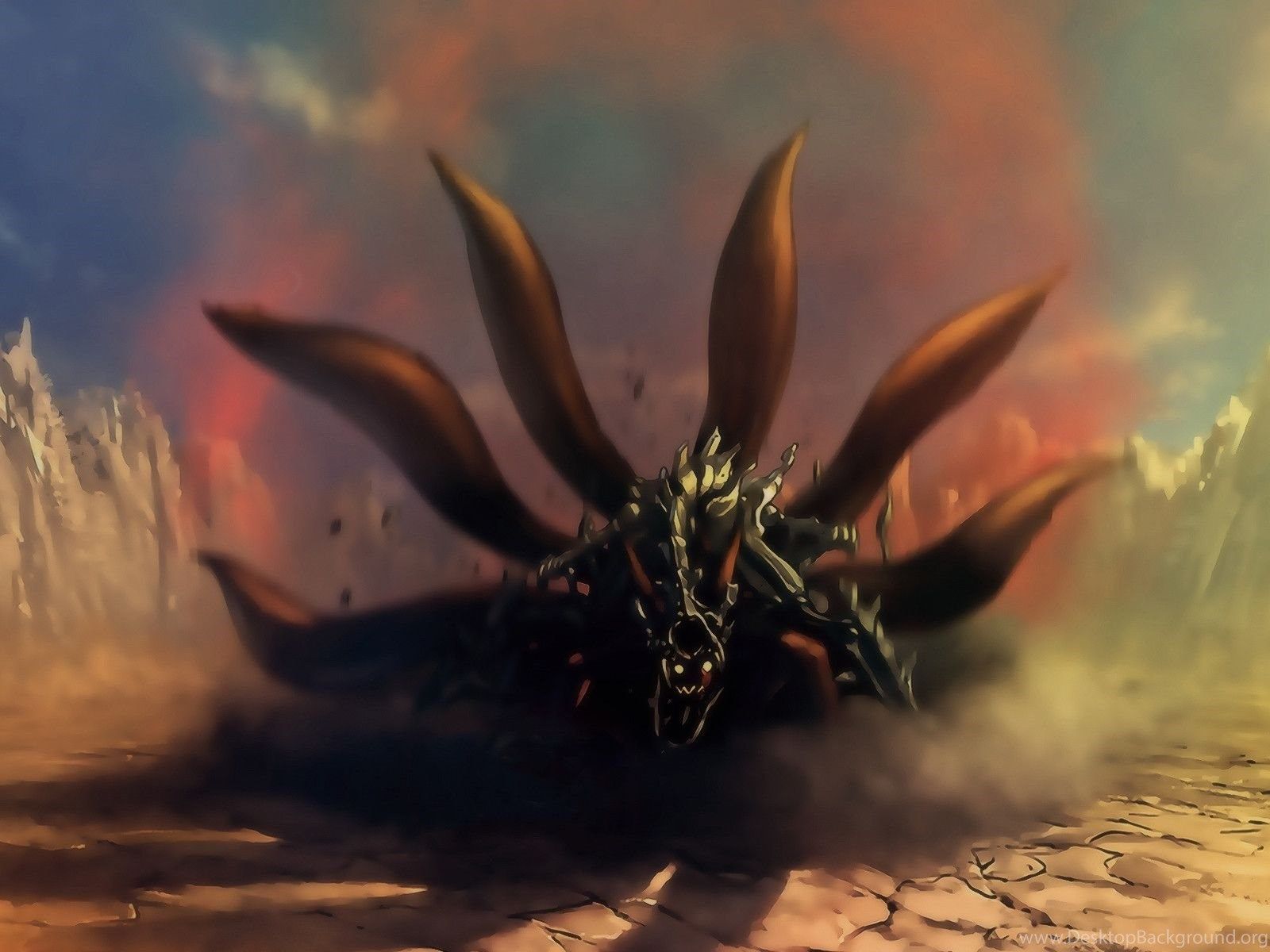 Naruto Nine Tails Wallpaper Desktop Background