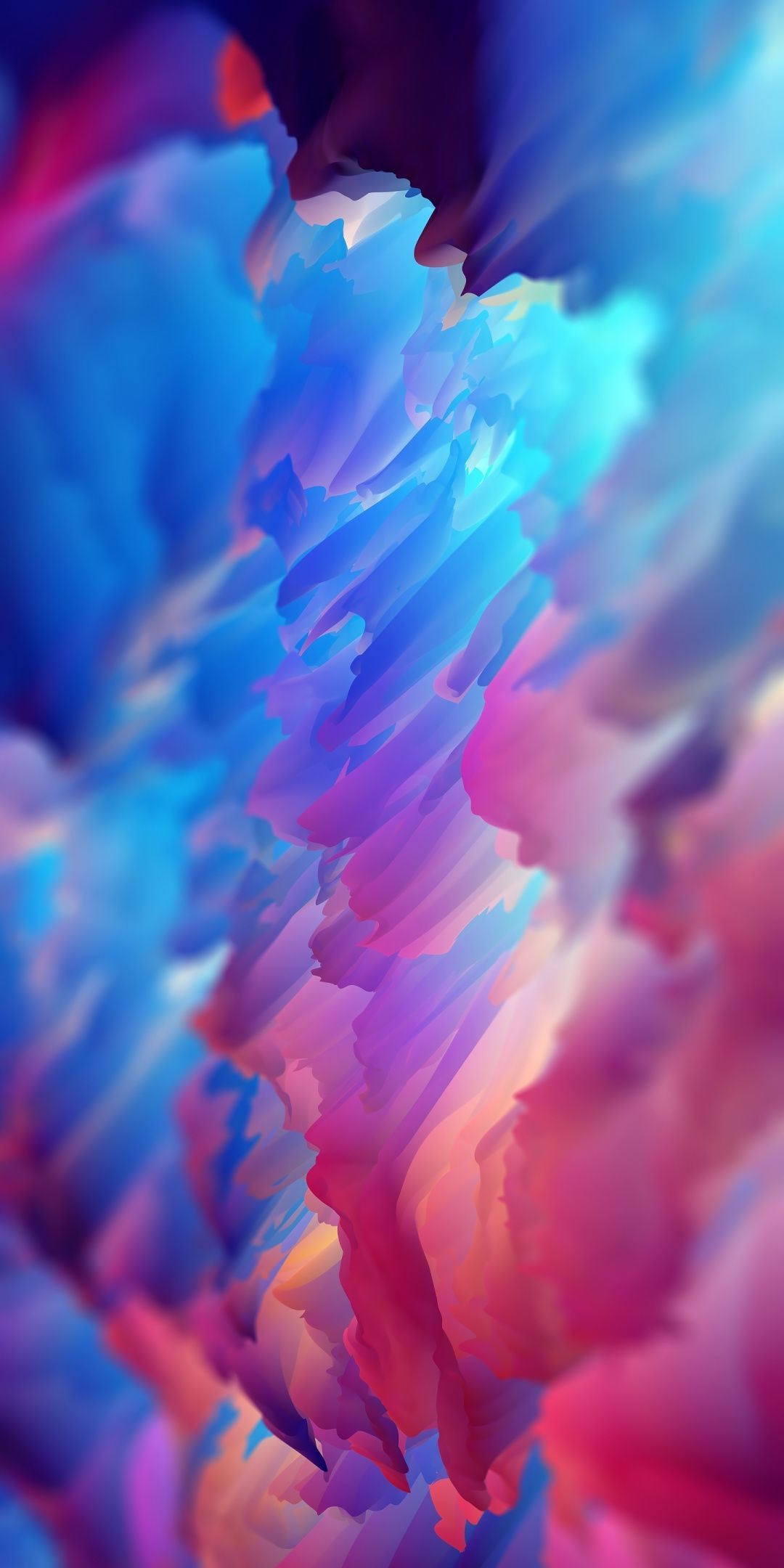 Download 1080x2160 wallpaper Surface, colorful, abstract, bright
