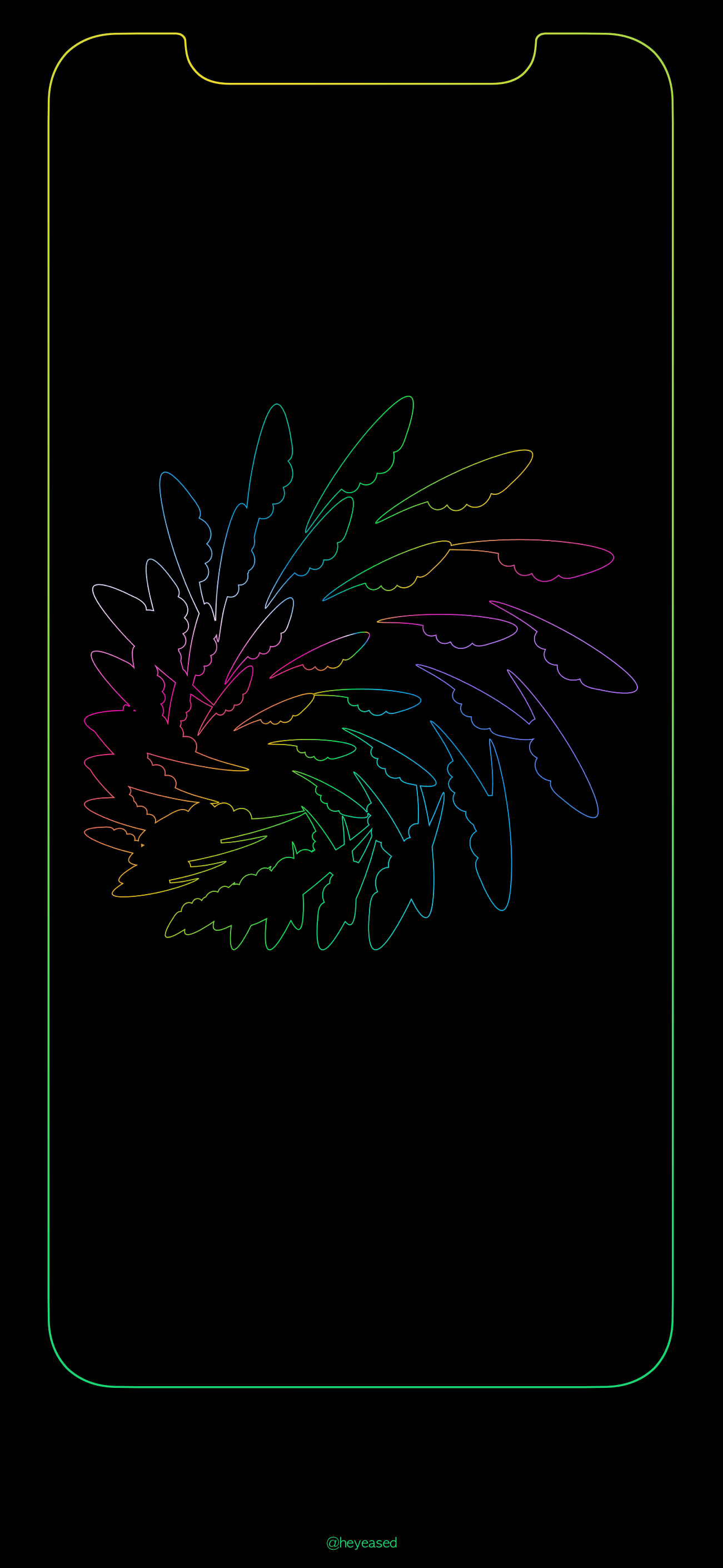 Gorgeous Frame Wallpaper For iPhone X (Ep. 10)