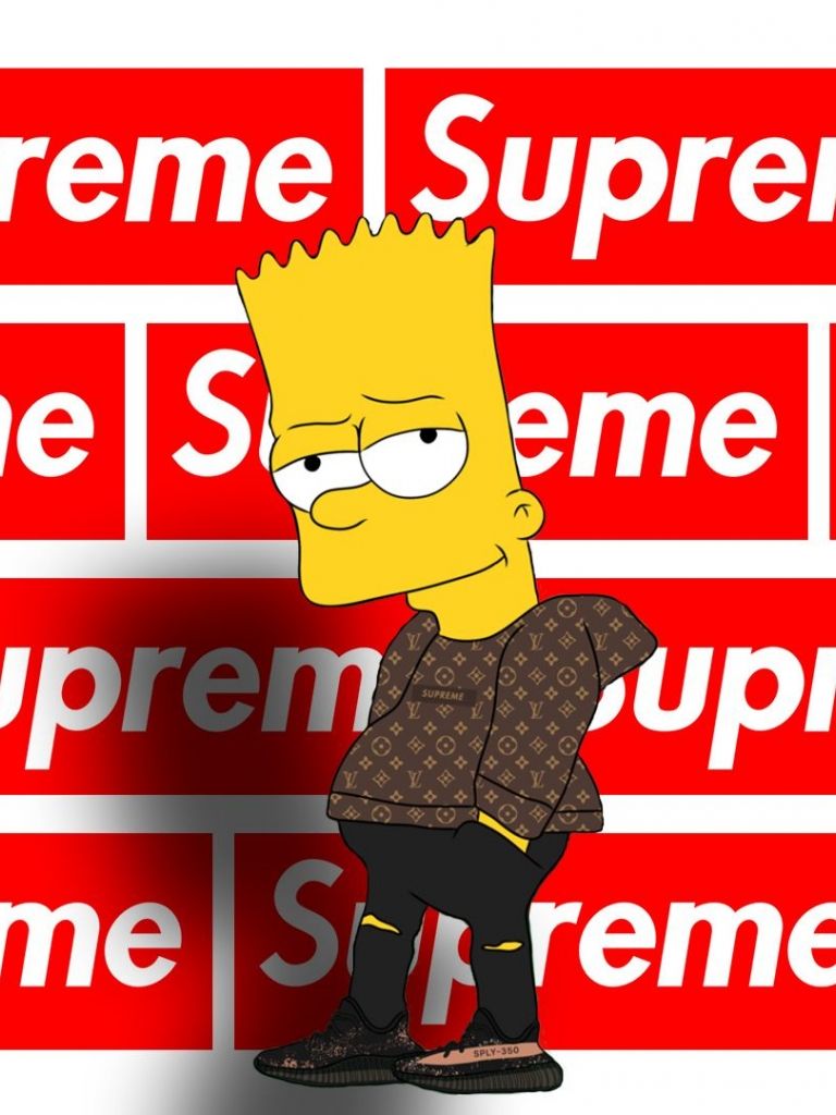 Free download Supreme Bart Simpson Wallpaper Top Supreme Bart
