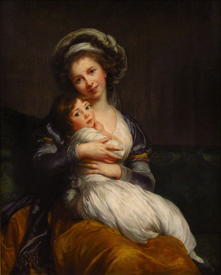 Self Portrait With Her Daughter, Julie Elisabeth Louise Vigée Le