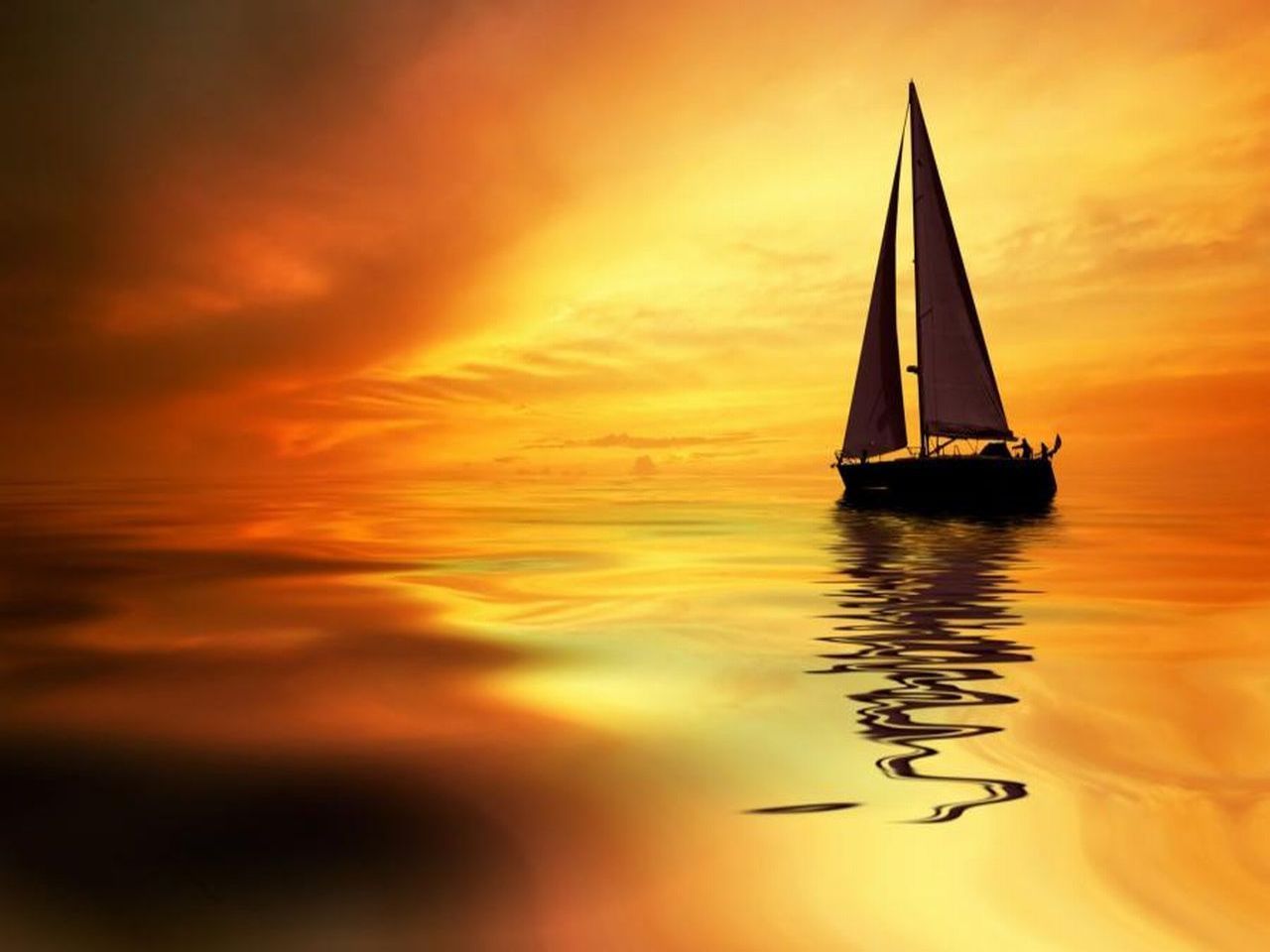 Twilight Sailing. Sunrise picture, Boat wallpaper, Sunrise