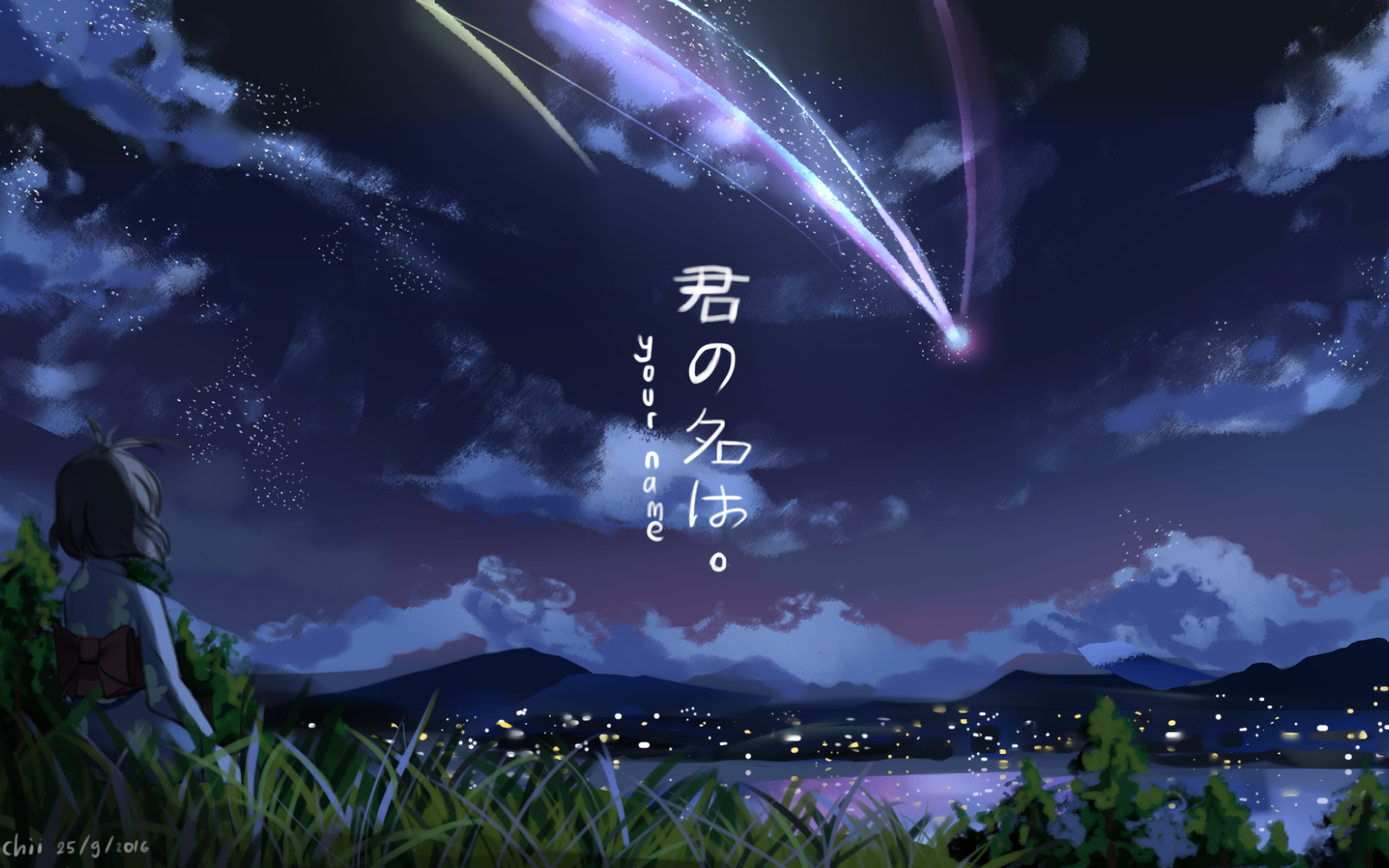 Free download Makoto Shinkai Kimi No Na Wa Wallpaper Full HD