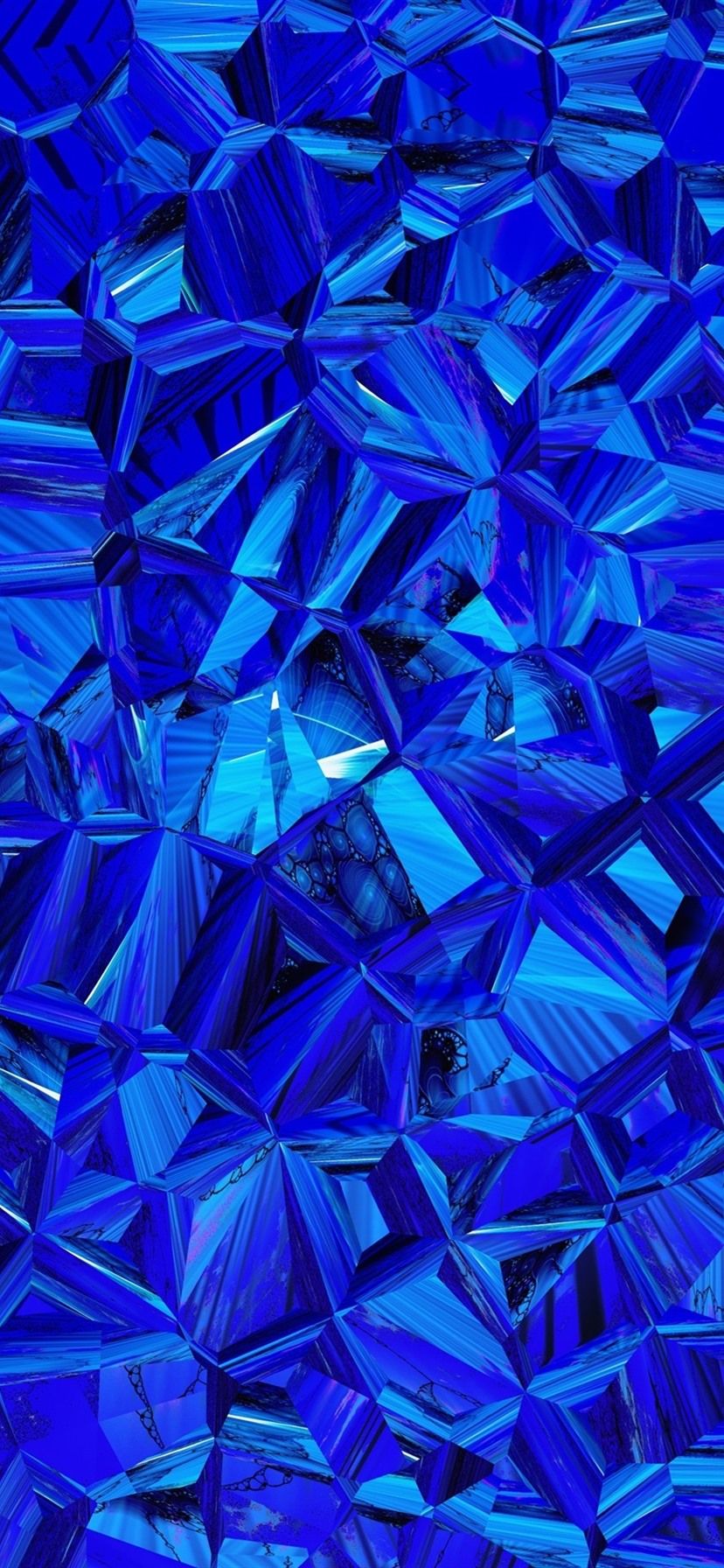 Wallpaper Blue prismatic, abstract picture 3840x2160 UHD 4K