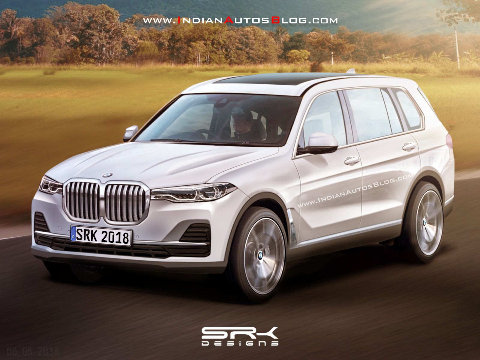BMW X7 Brought to Life in Rendering