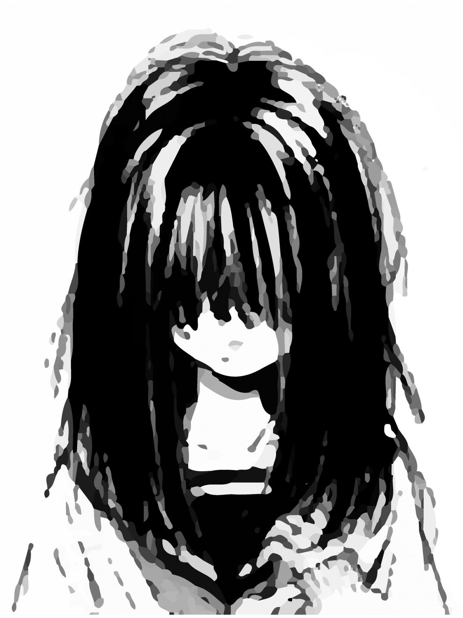 Black And White Anime Girl Sad Wallpapers Wallpaper Cave 